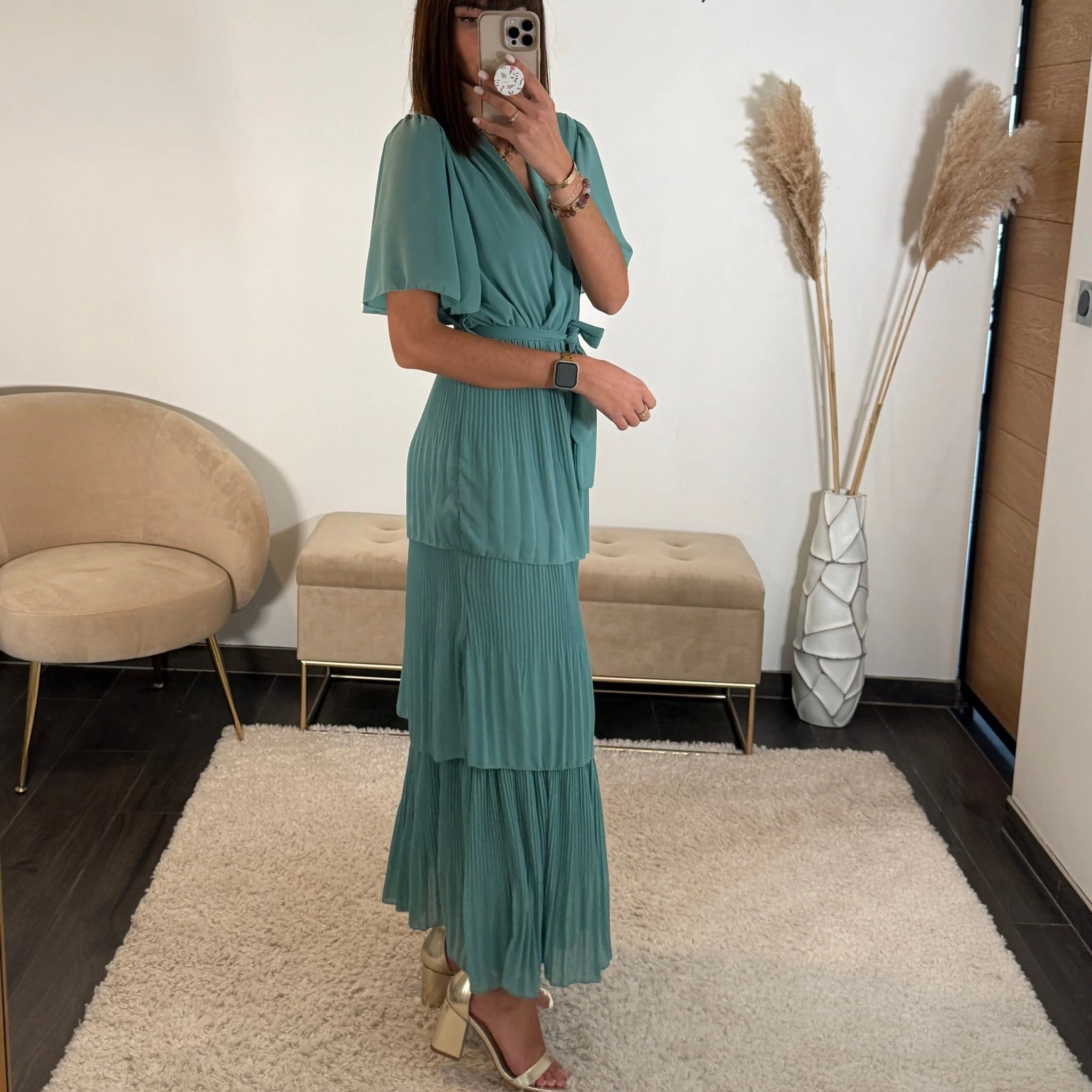 ROBE CELADON APPOLINE - Image 2