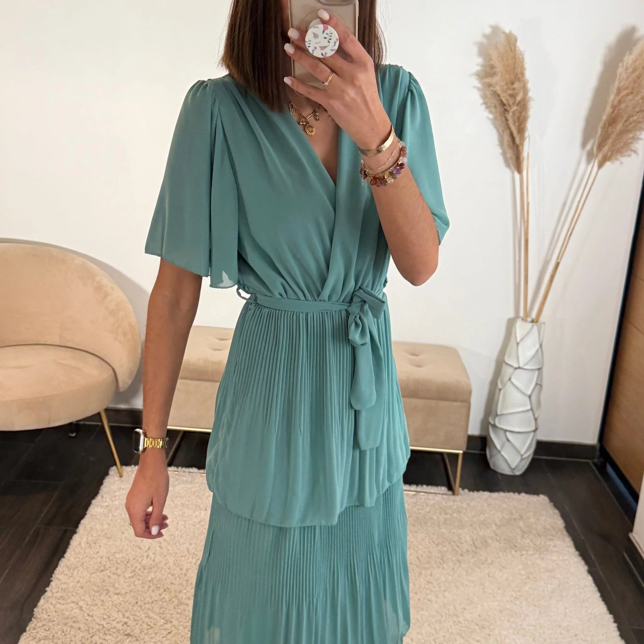 ROBE CELADON APPOLINE - Image 3