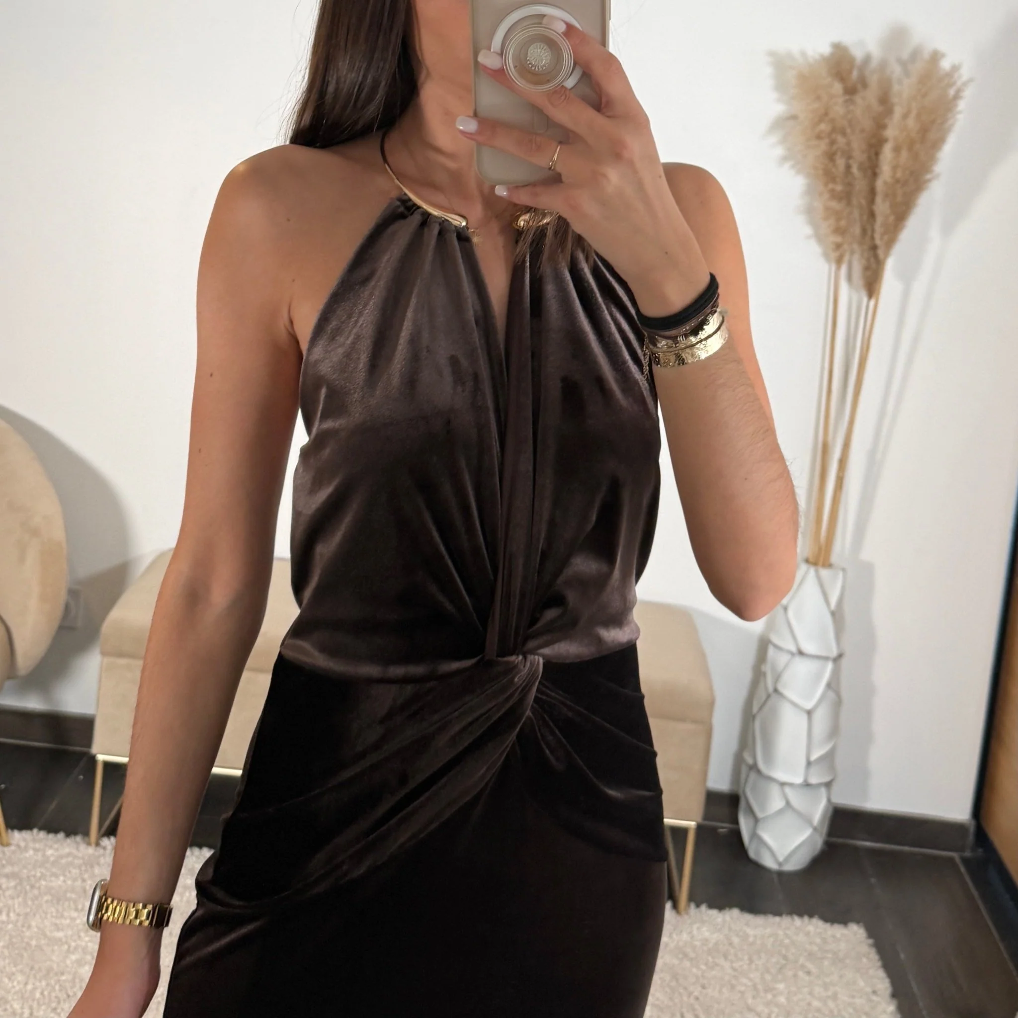 ROBE CHOCO VELOURS OCEANE - Image 2