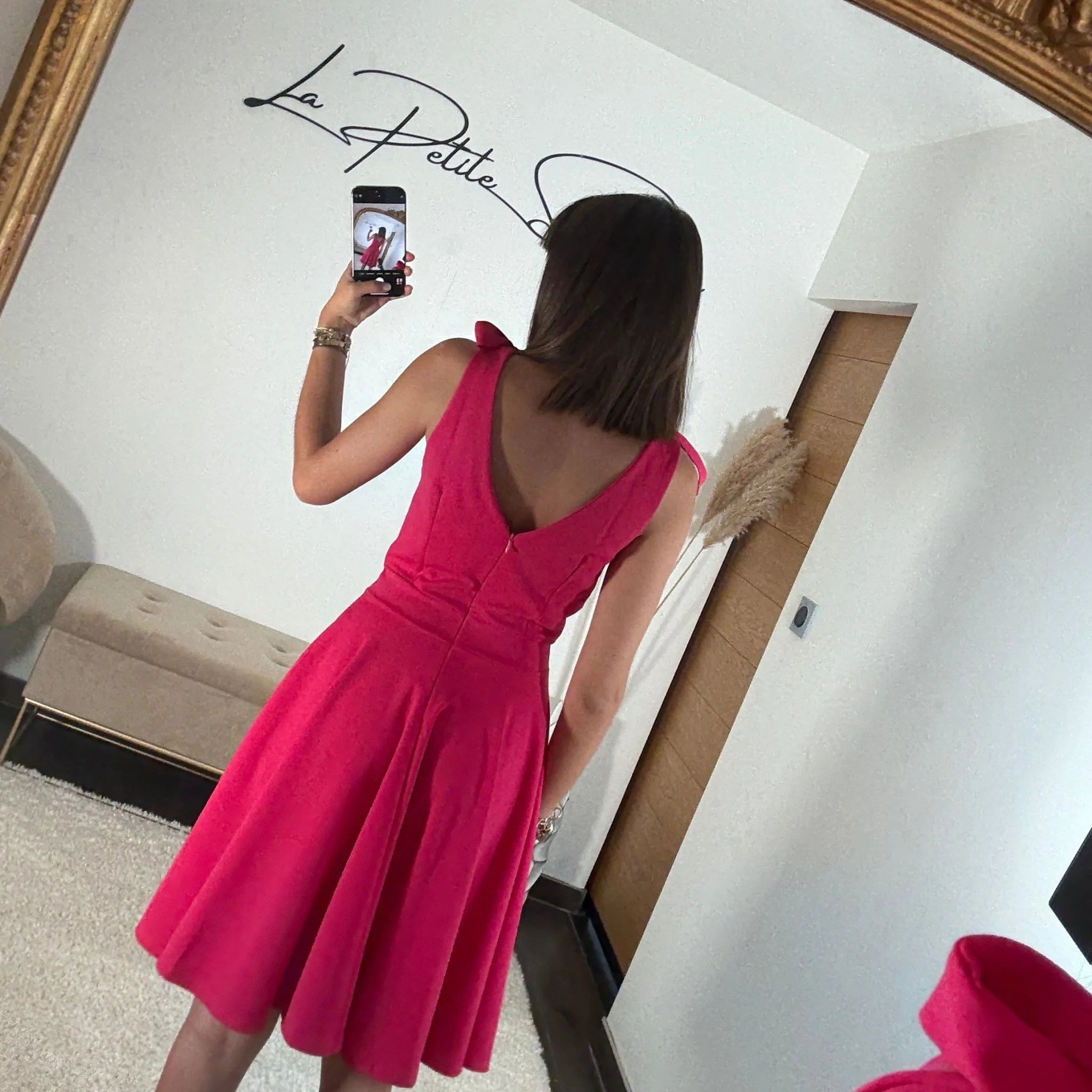 ROBE COURTE FUCHSIA NORA - Image 4
