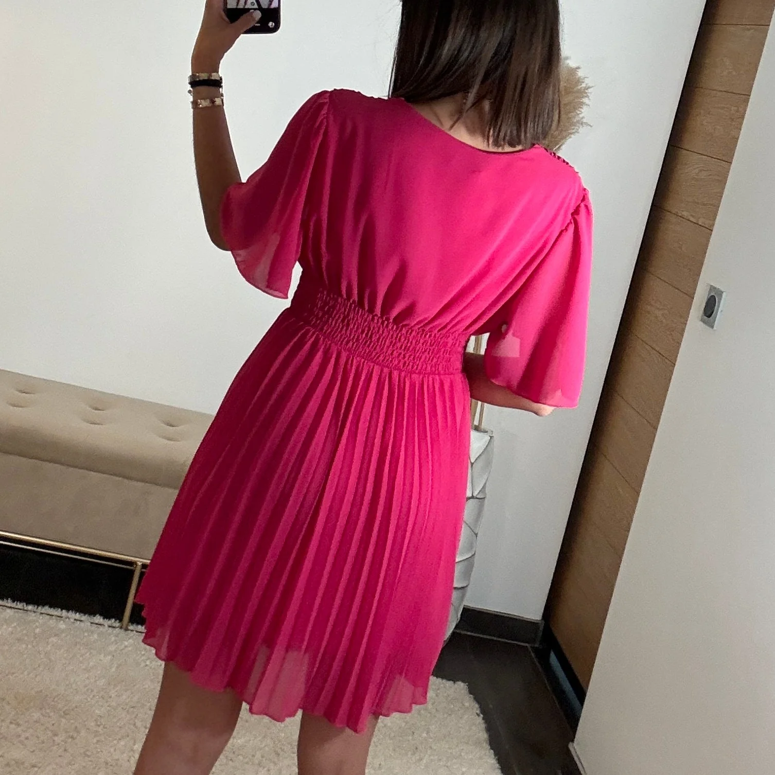 ROBE COURTE FUCHSIA RACHEL - Image 3
