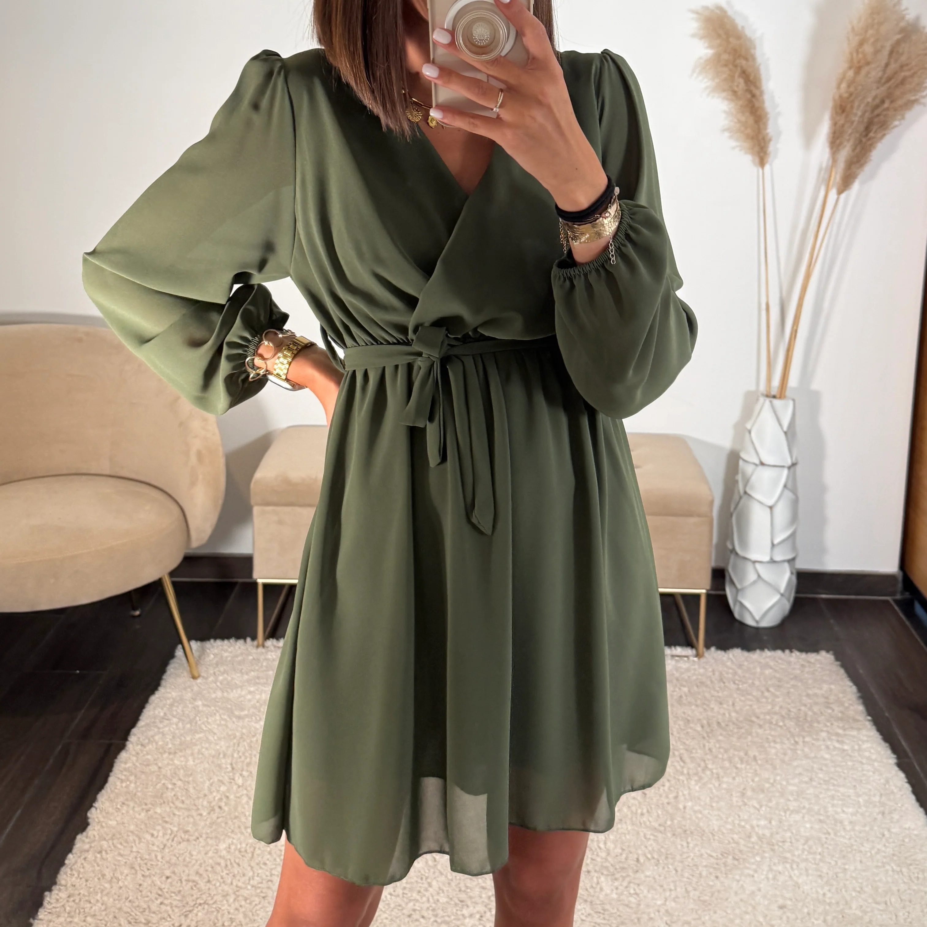 ROBE COURTE KAKI ÉLISE