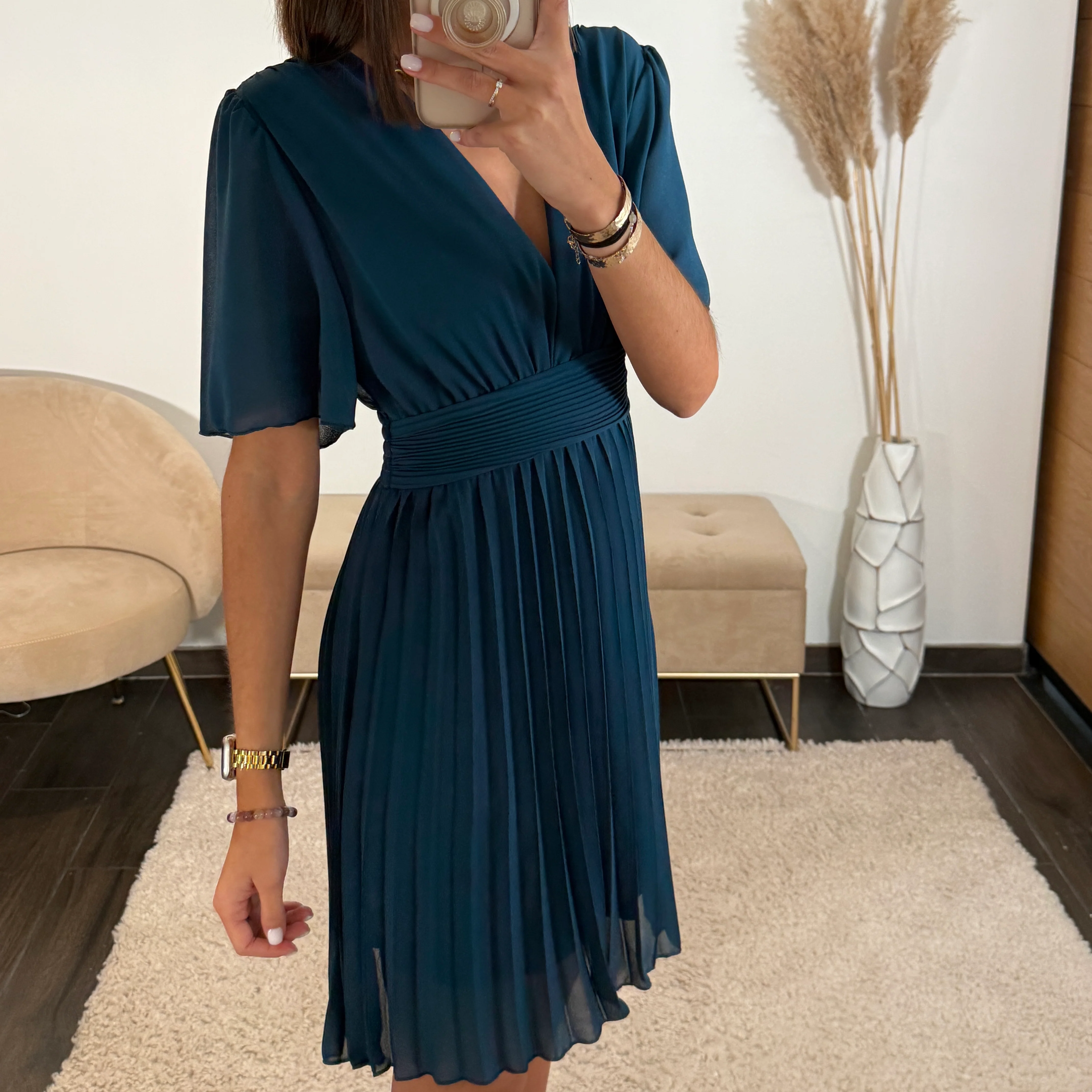 ROBE COURTE BLEU RACHEL - Image 2