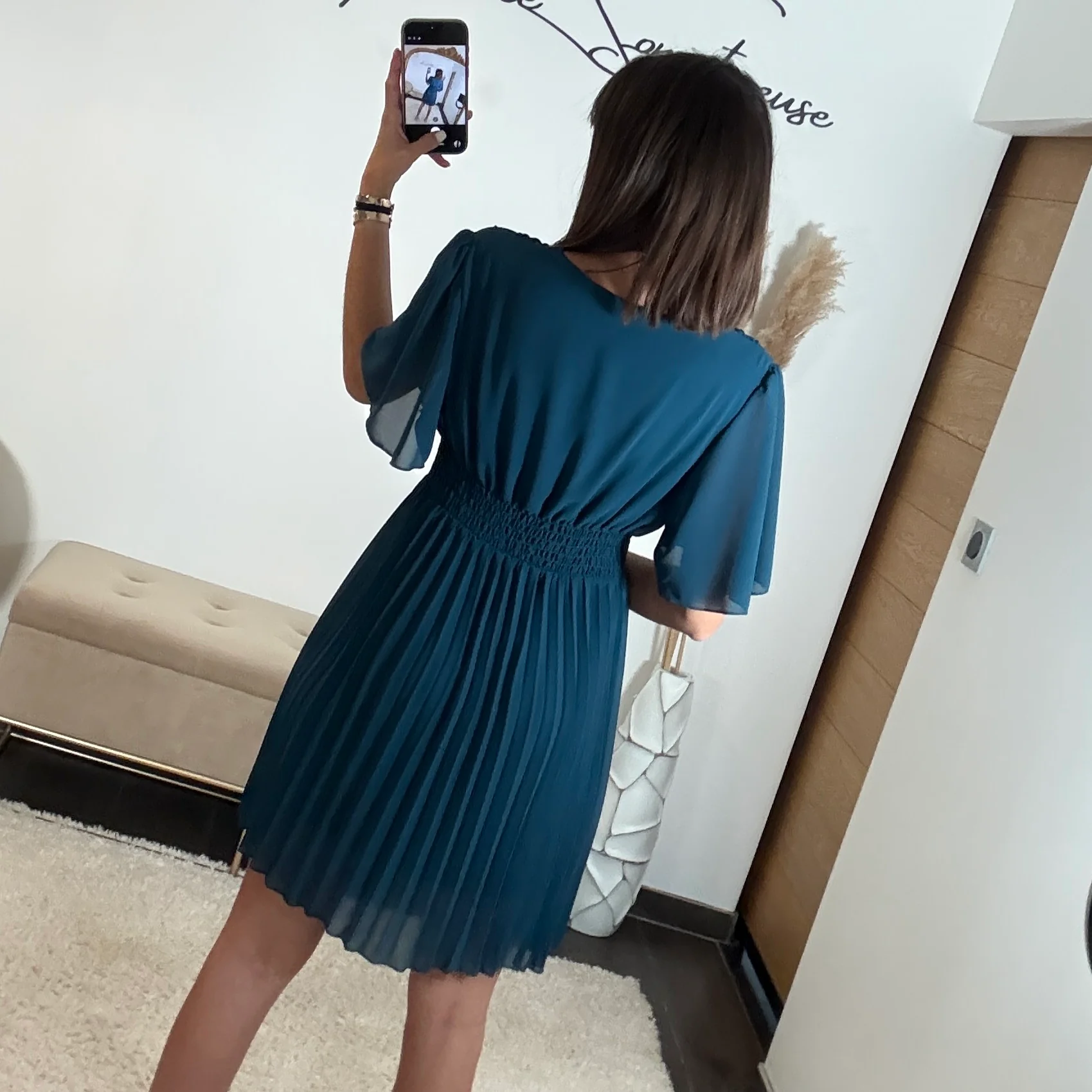 ROBE COURTE BLEU RACHEL - Image 3