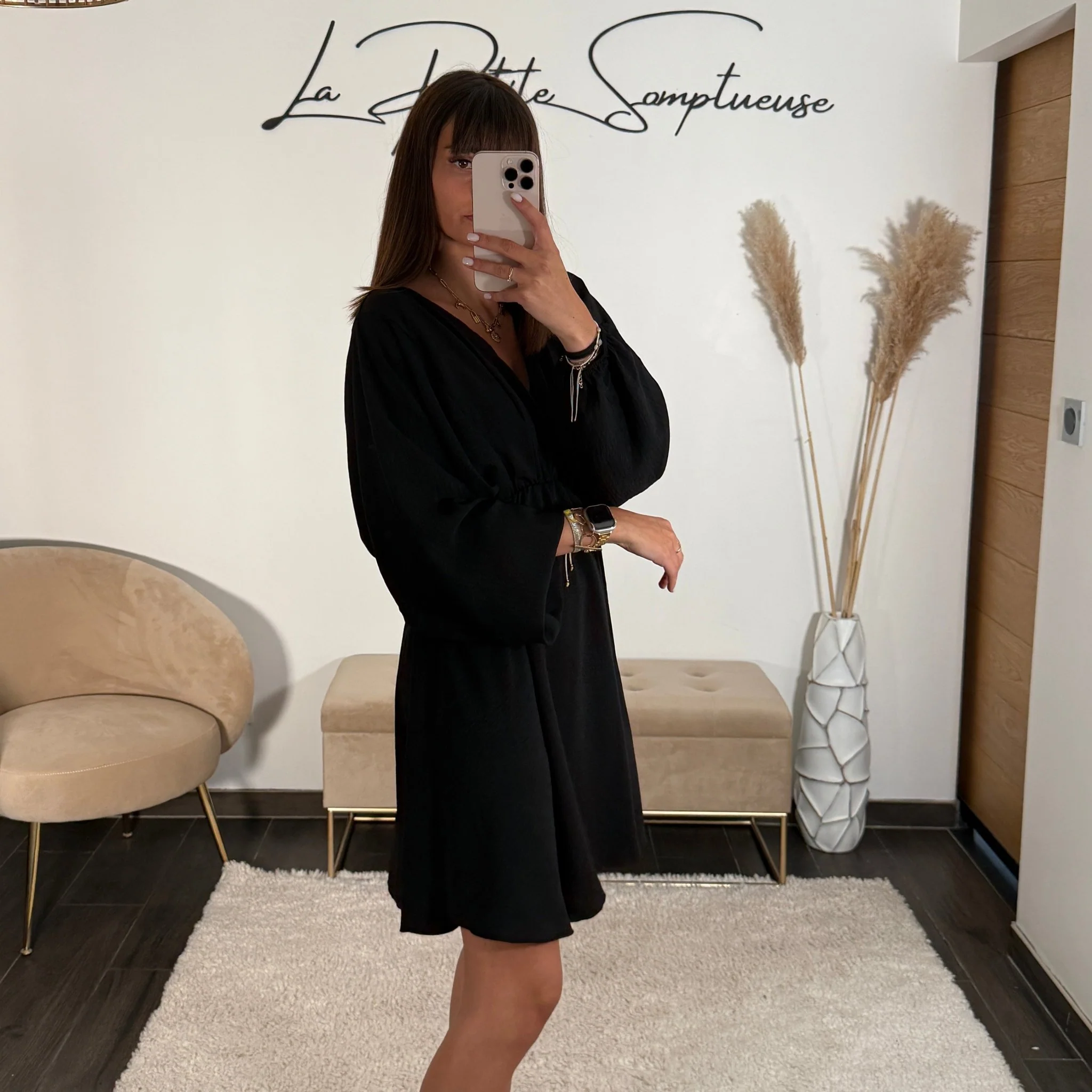 ROBE COURTE NOIRE DOMITILLE - Image 2