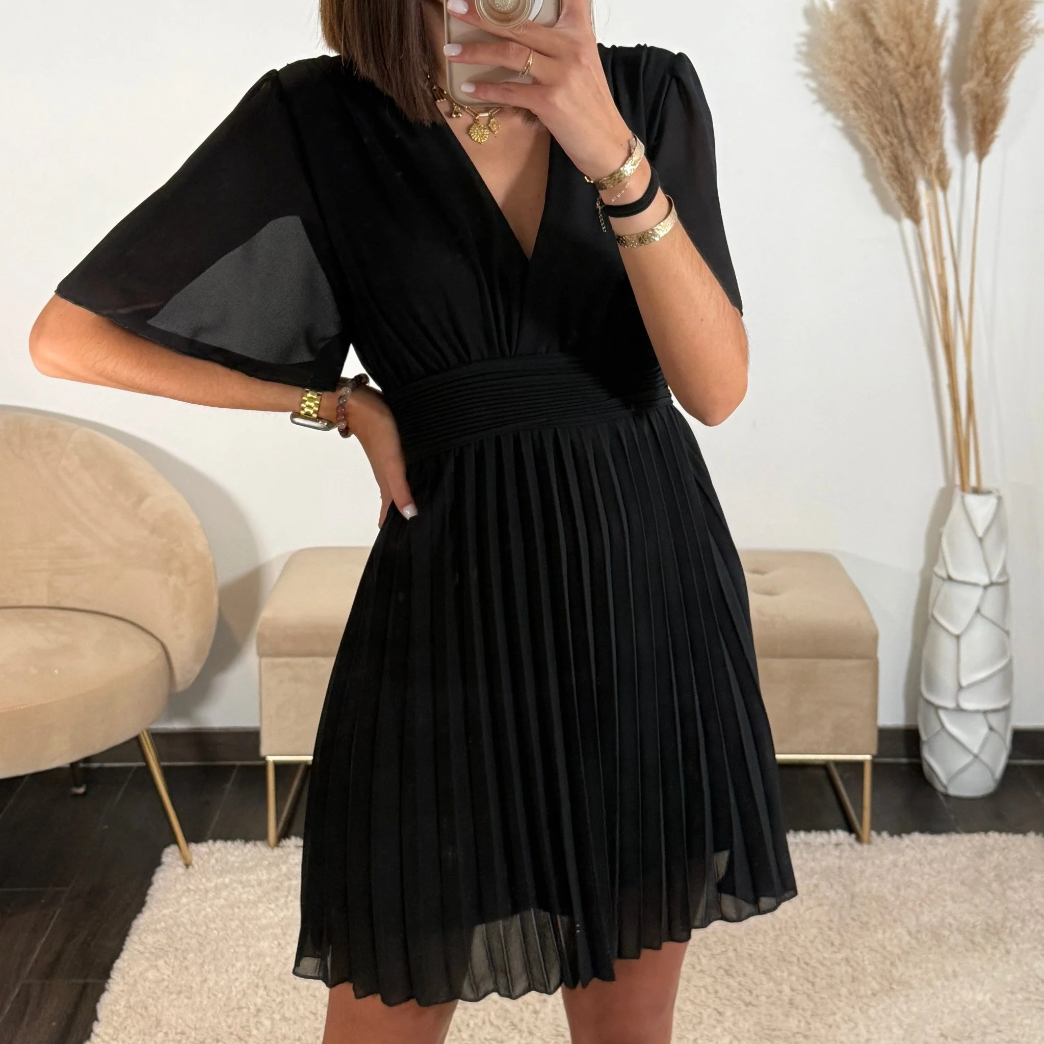 ROBE COURTE NOIRE RACHEL