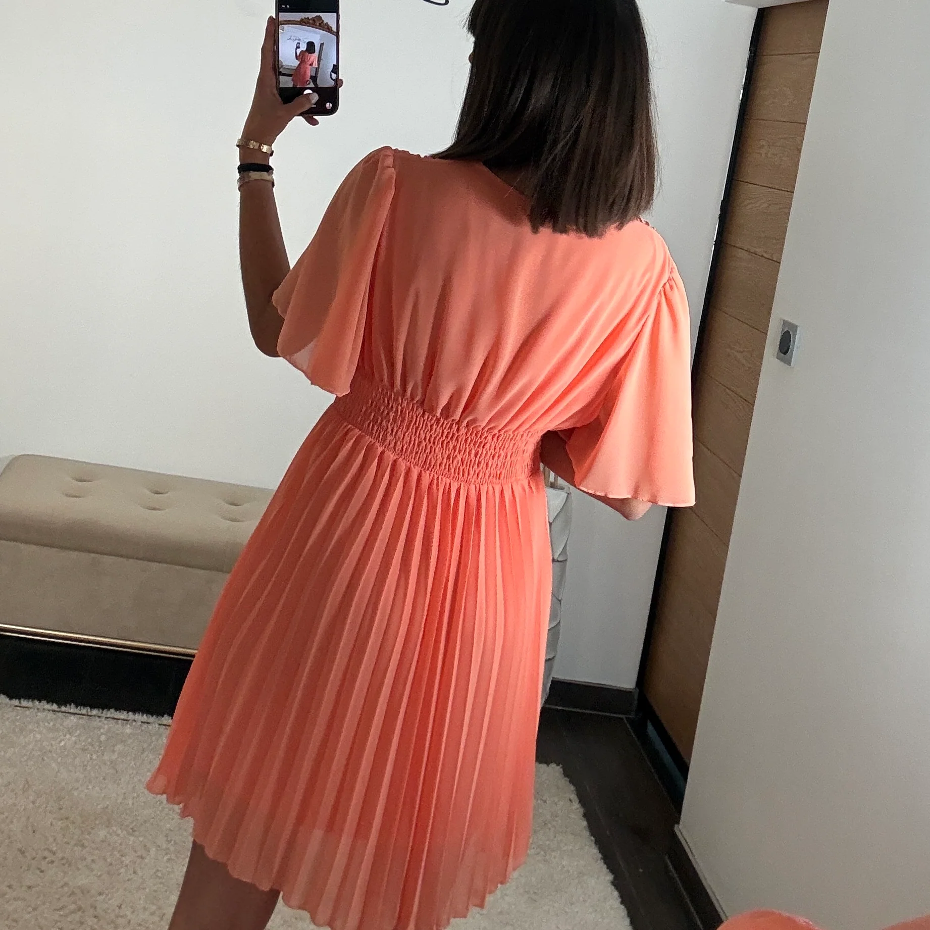 ROBE COURTE ORANGE RACHEL - Image 4