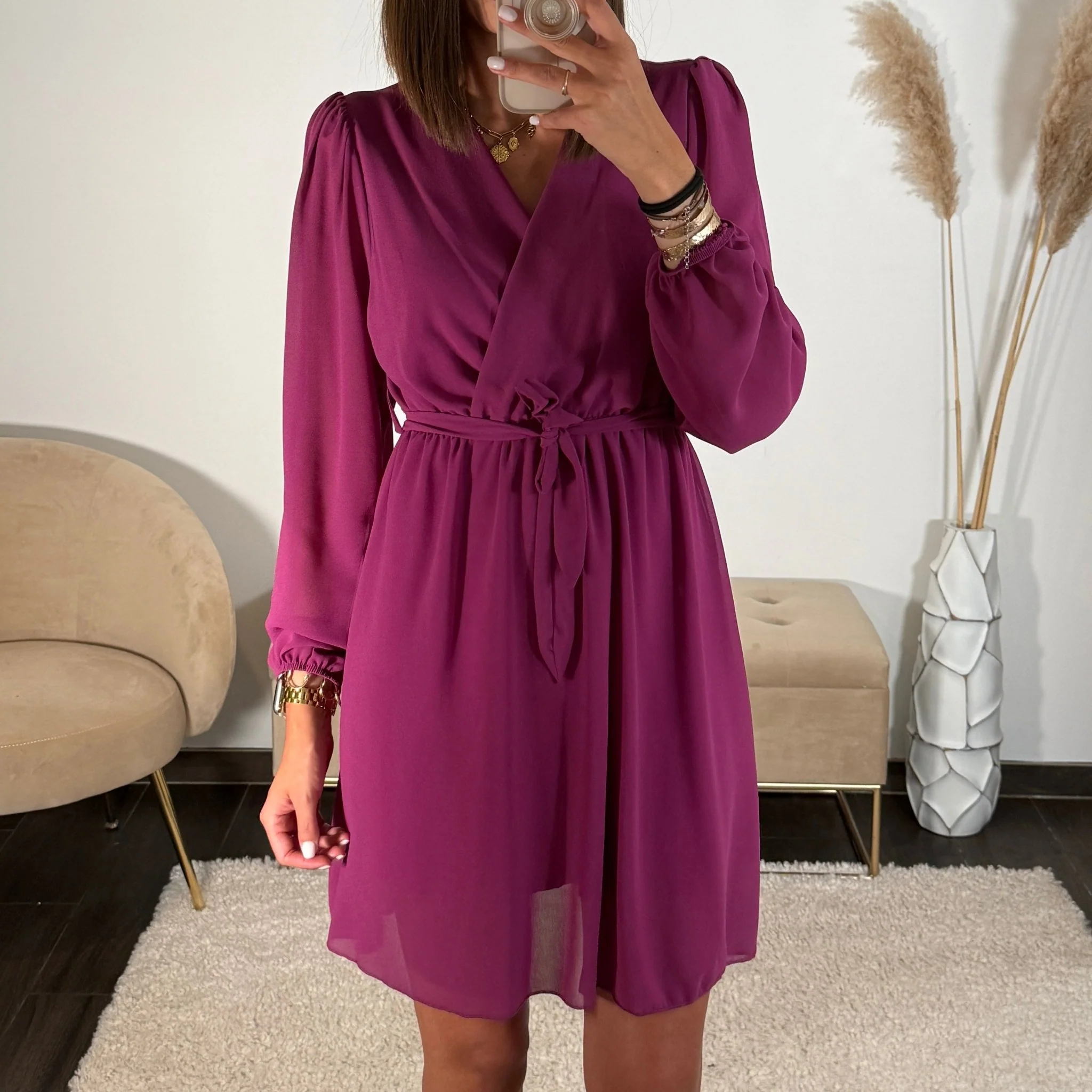 ROBE COURTE PRUNE ÉLISE - Image 5