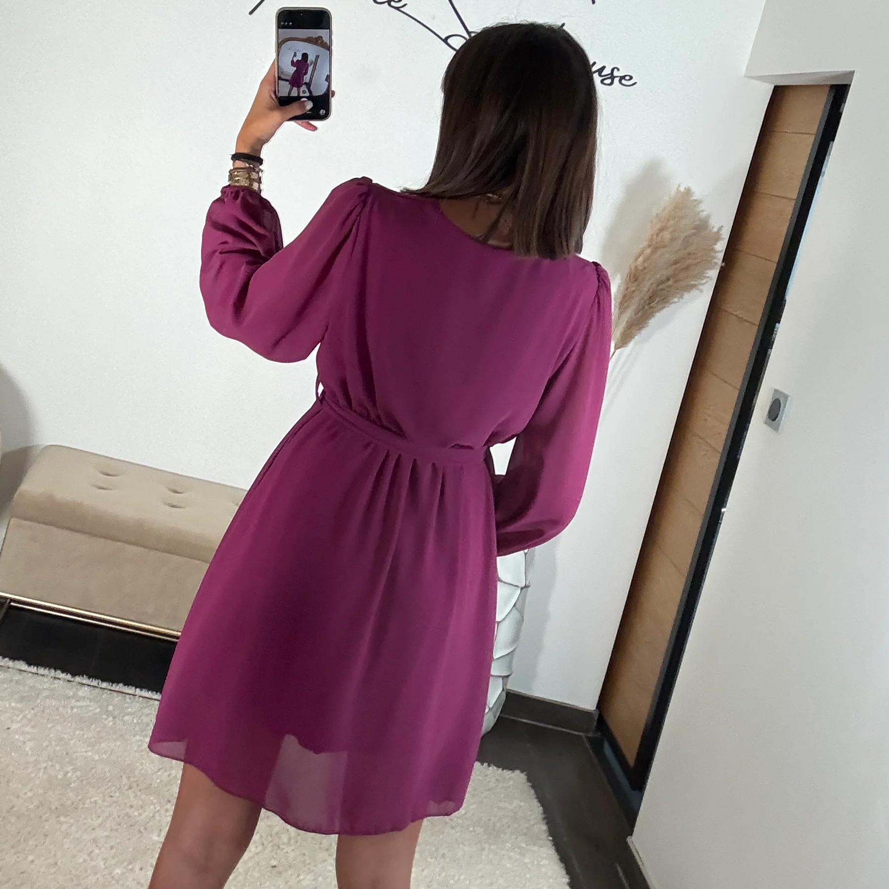 ROBE COURTE PRUNE ÉLISE - Image 6