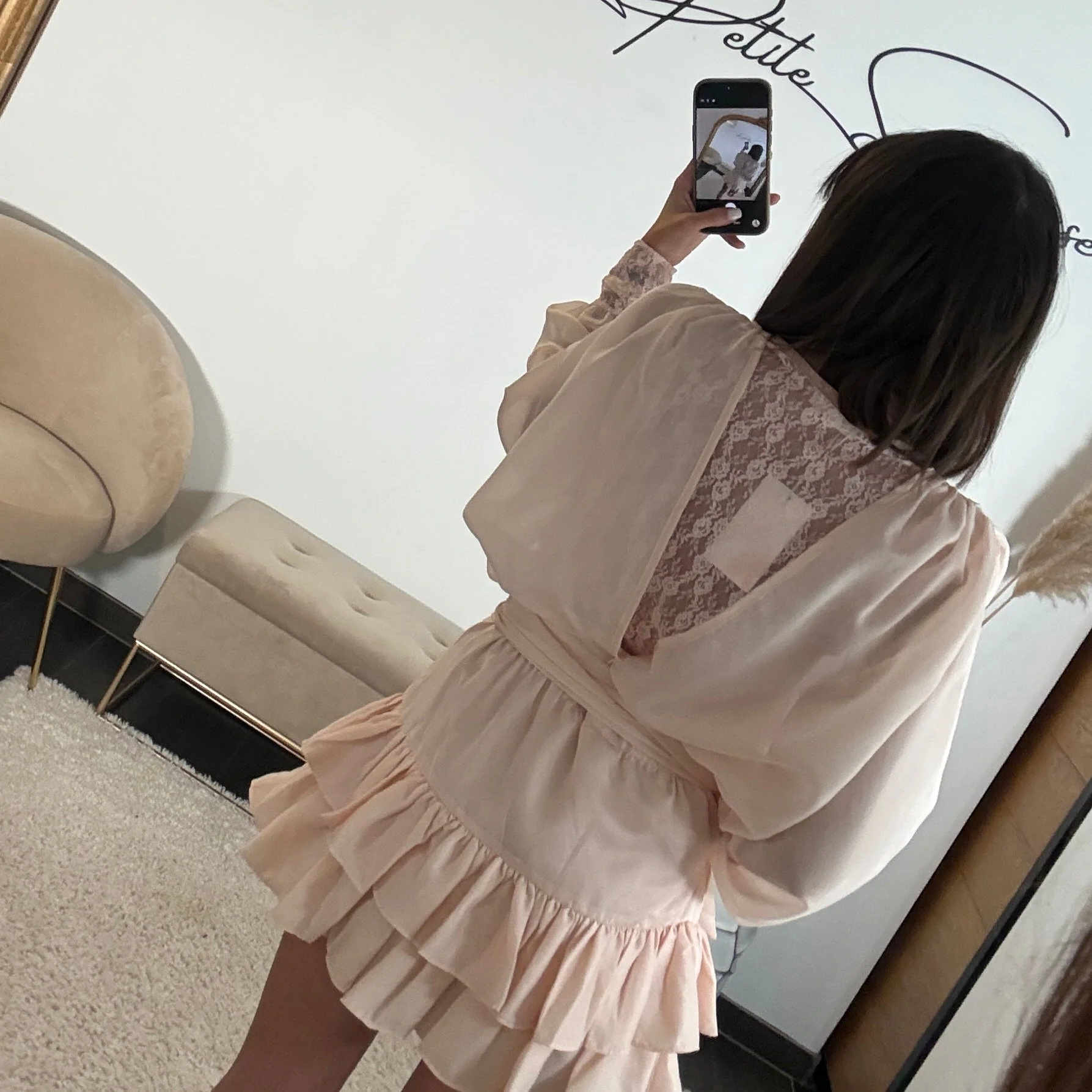 ROBE COURTE ROSE ISIA - Image 2