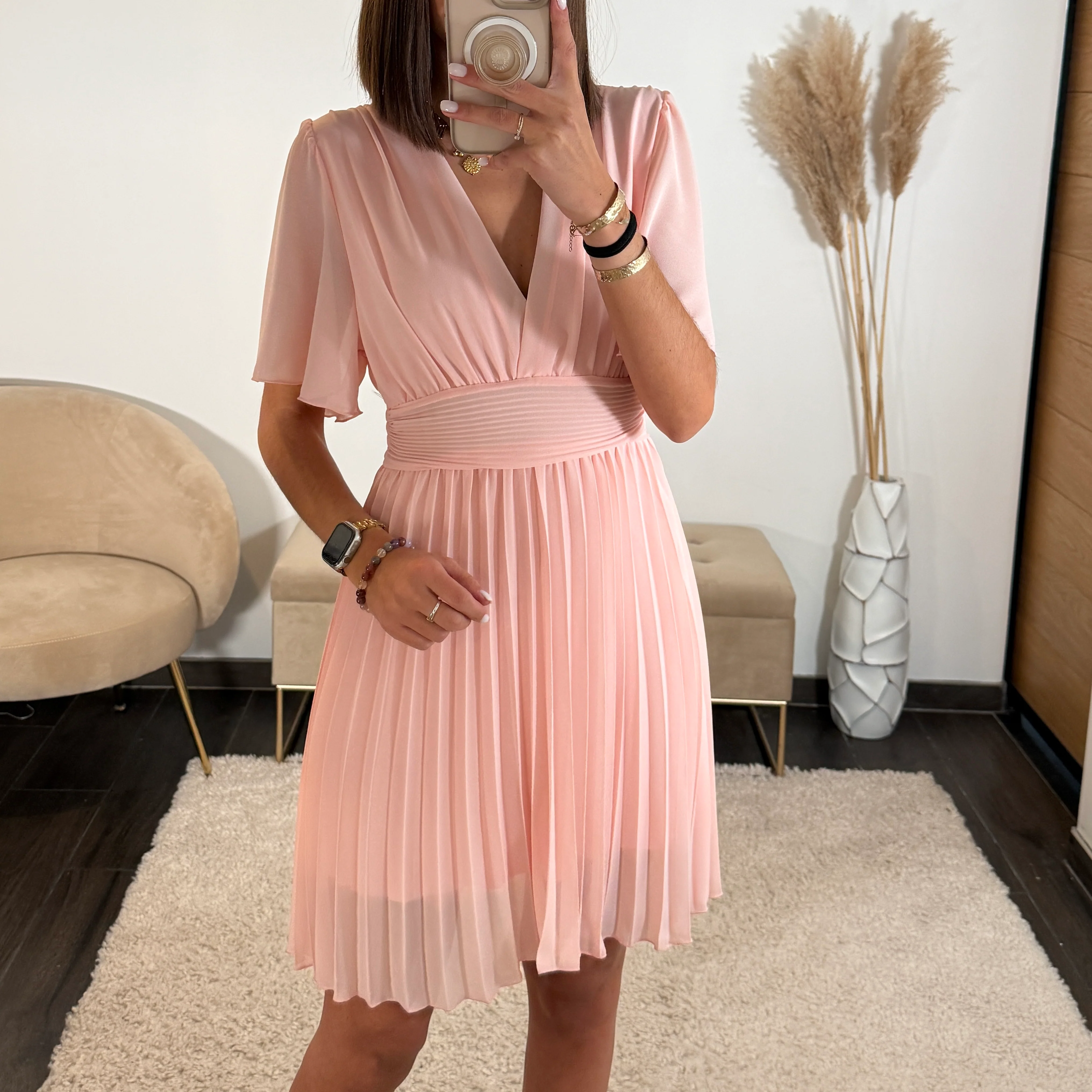 ROBE COURTE ROSE RACHEL