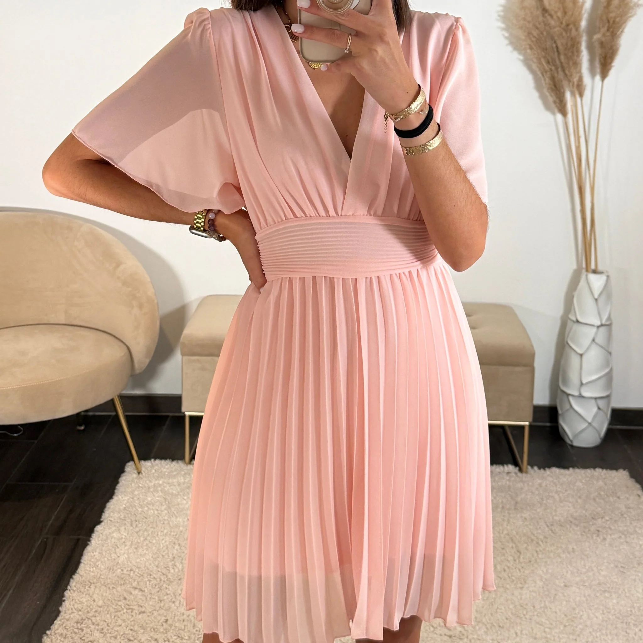 ROBE COURTE ROSE RACHEL - Image 2