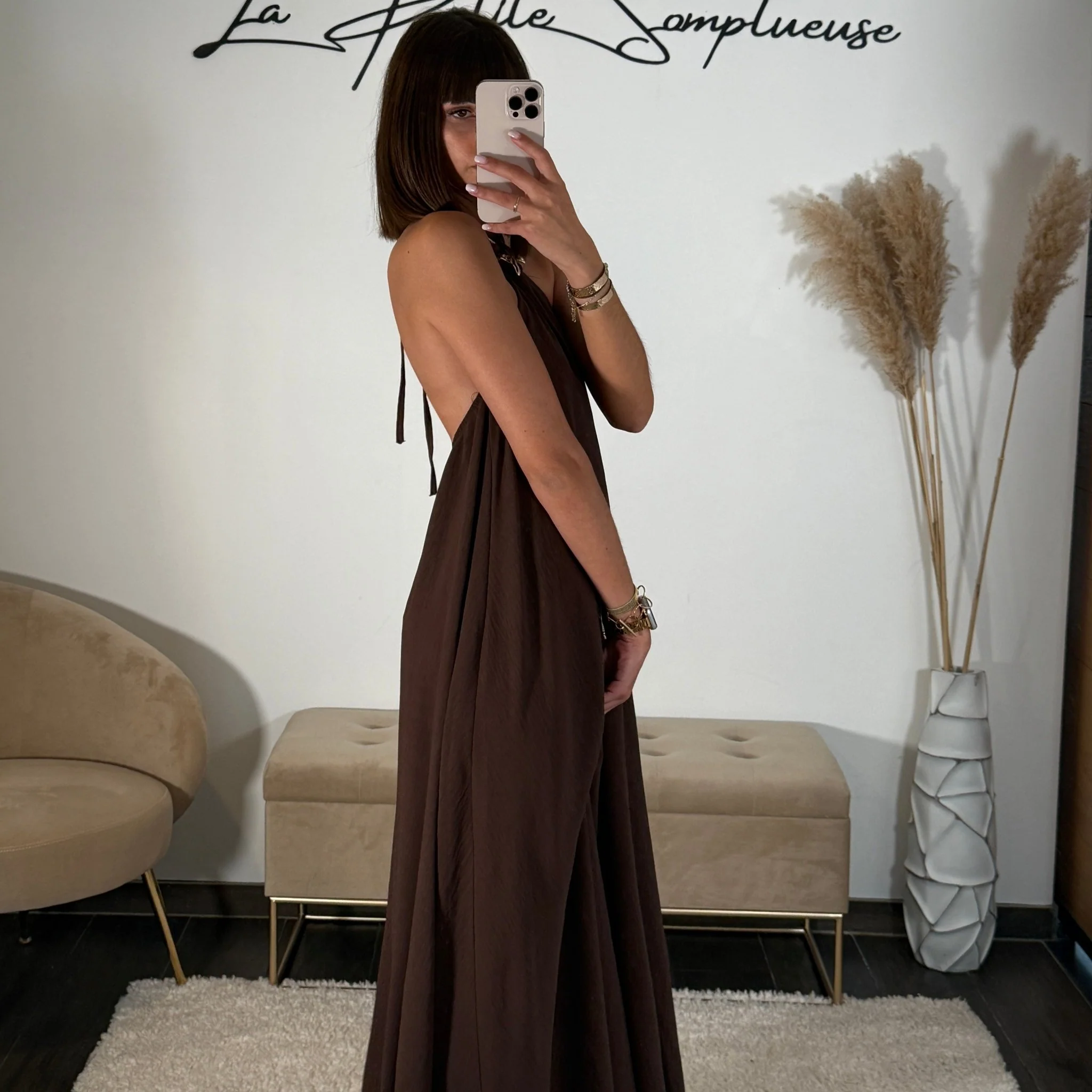 ROBE ETOILE DE MER CHOCOLAT - Image 4