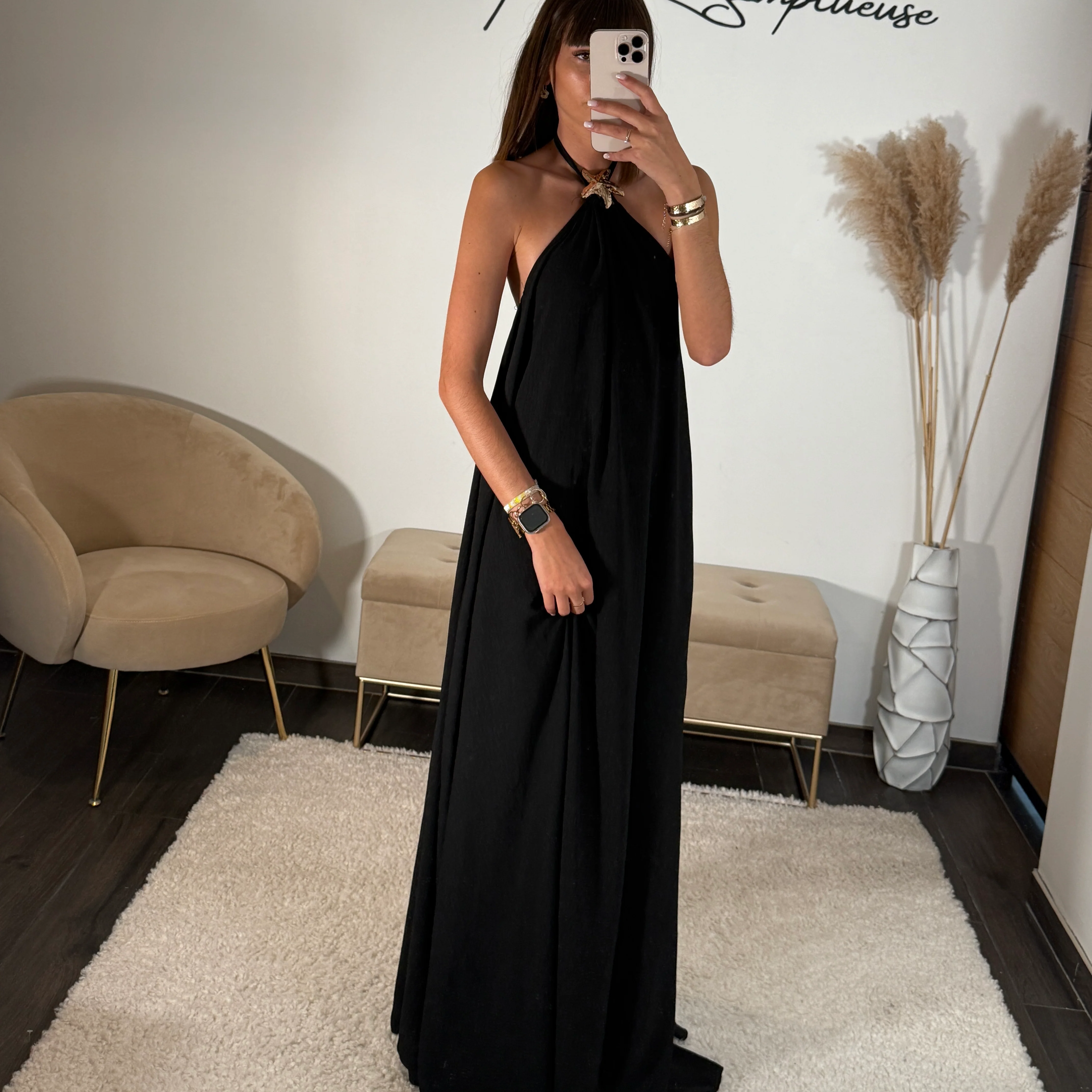 ROBE ETOILE DE MER NOIRE - Image 3