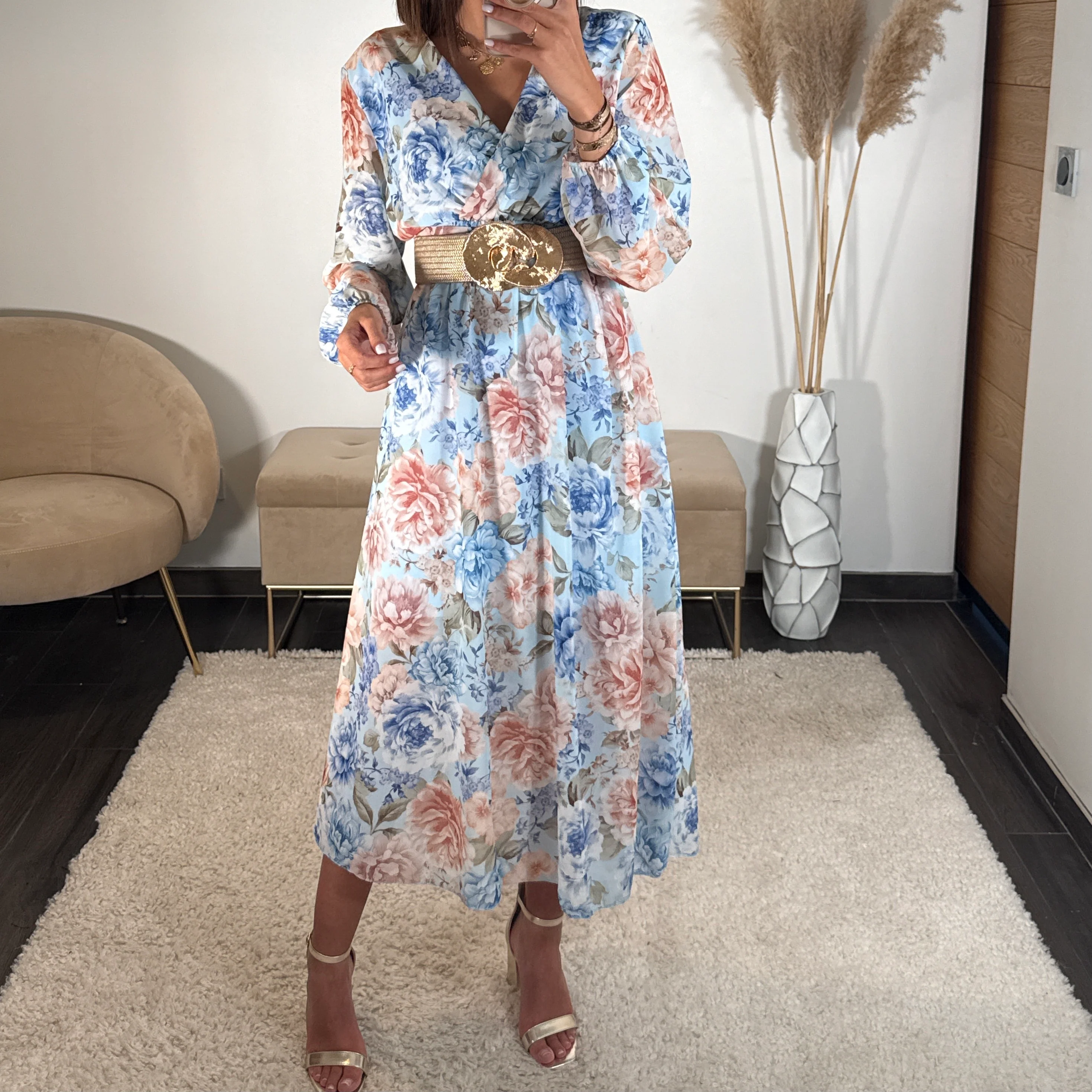 ROBE FLEURIE BLEU HORTENSE - Image 2