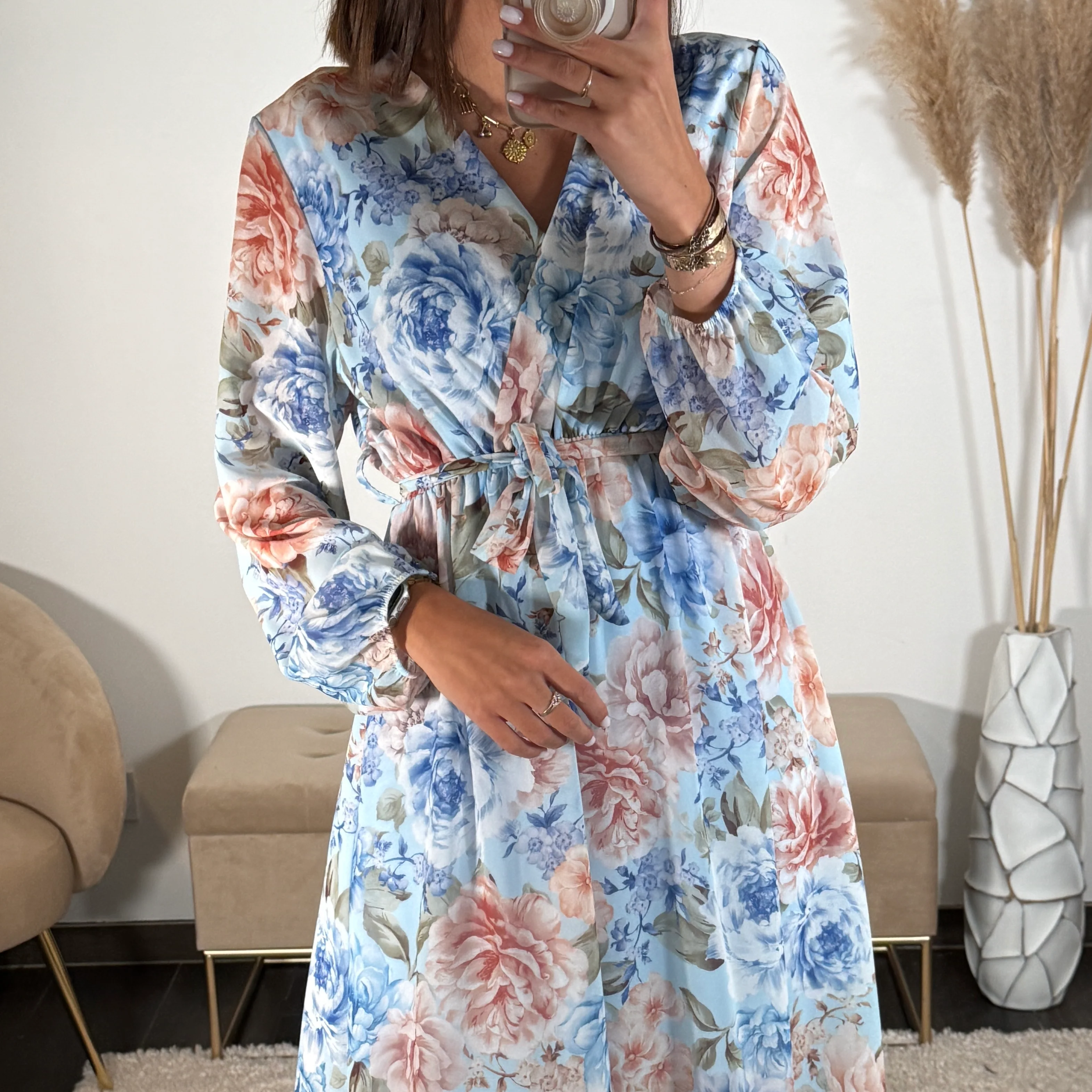 ROBE FLEURIE BLEU HORTENSE - Image 3