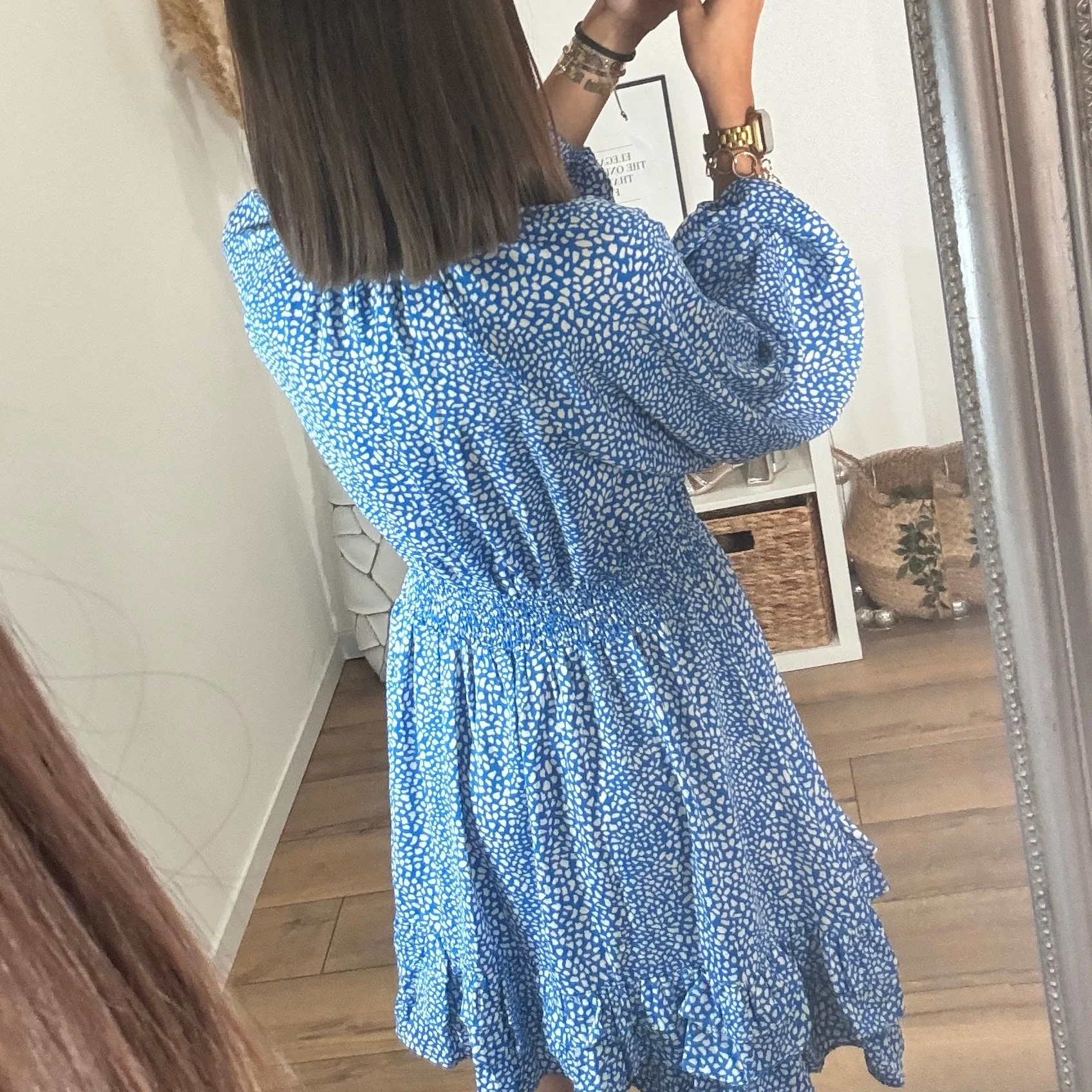 ROBE FLEURIE BLEUE MELINA - Image 4