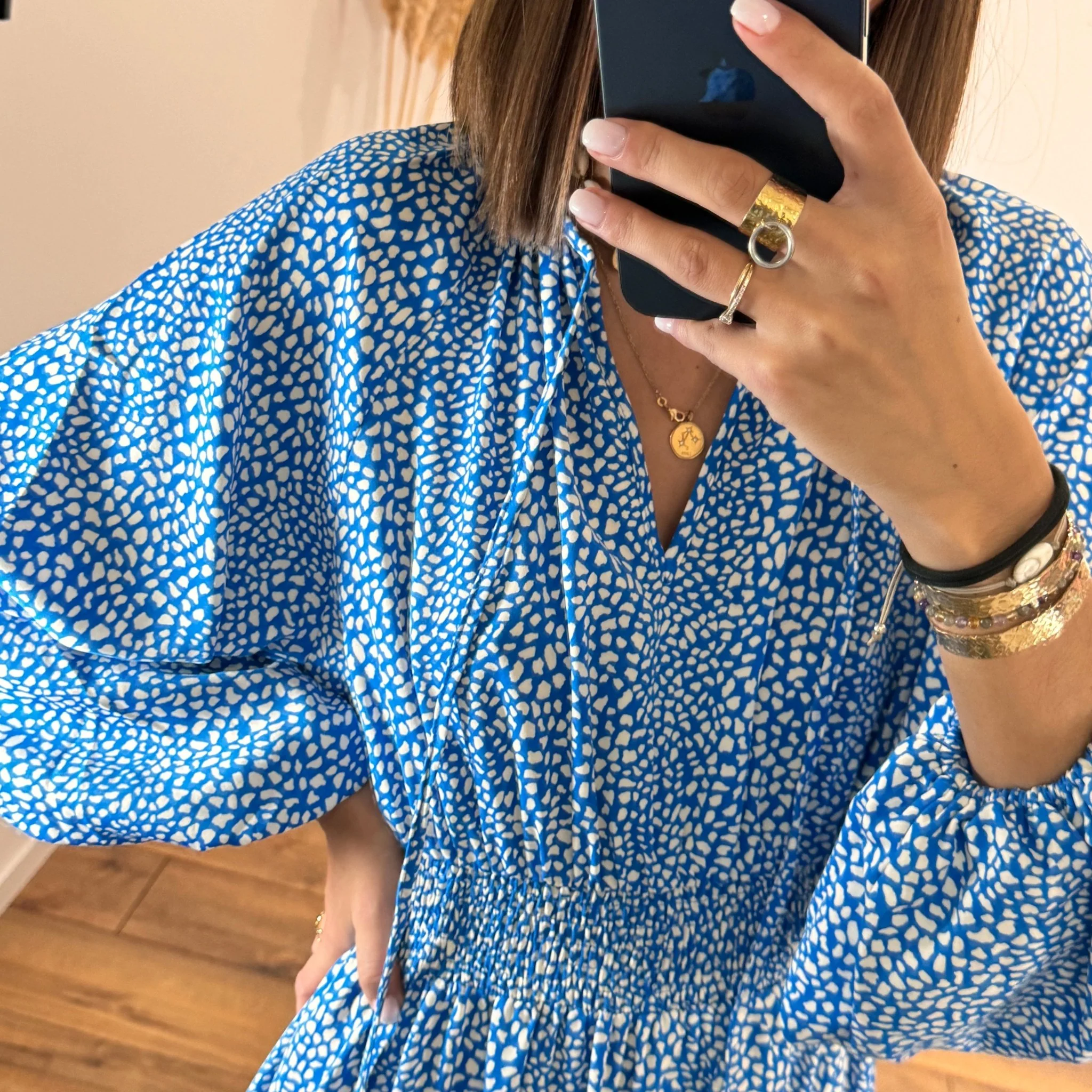 ROBE FLEURIE BLEUE MELINA - Image 5
