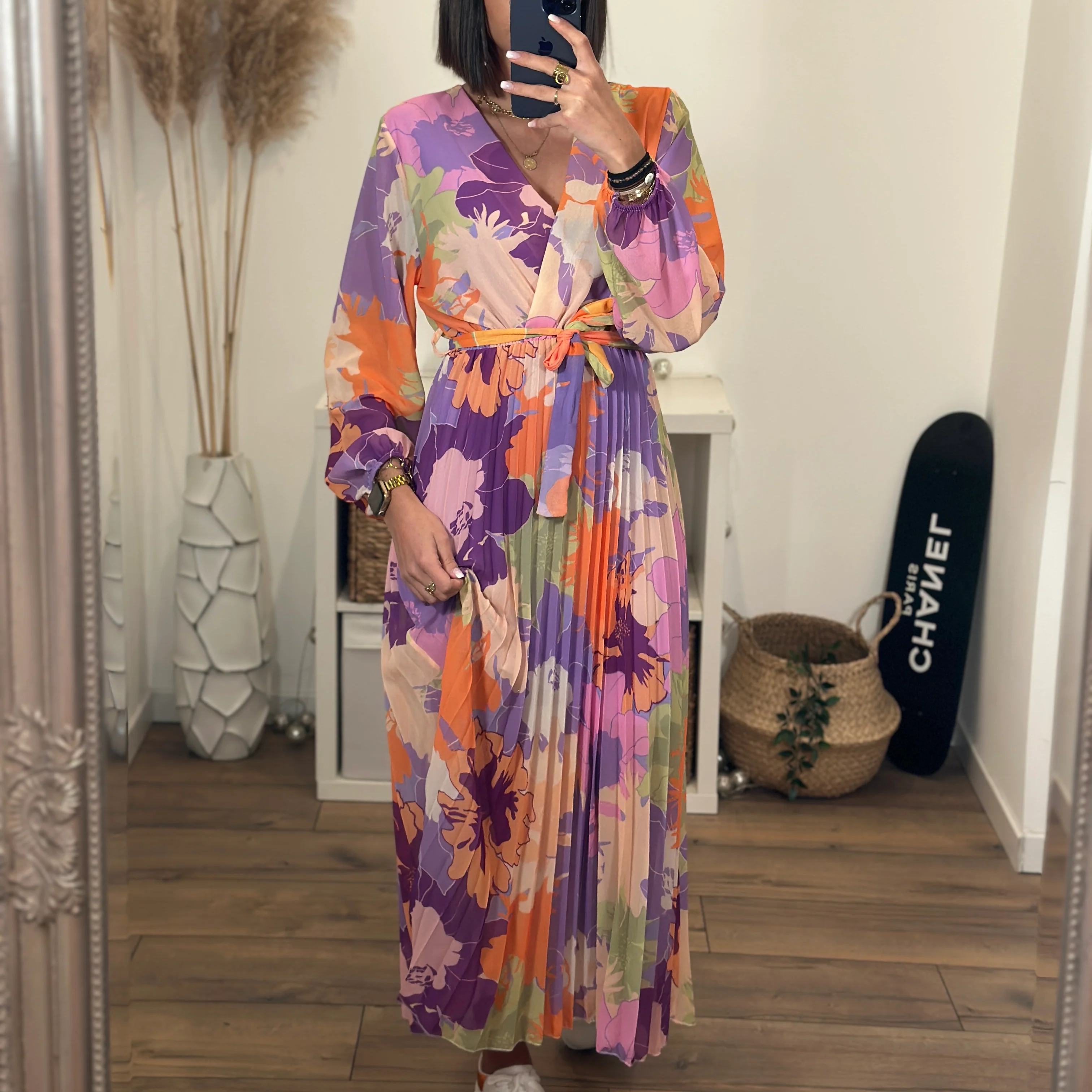 ROBE FLEURIE LILAS SELENA - Image 2