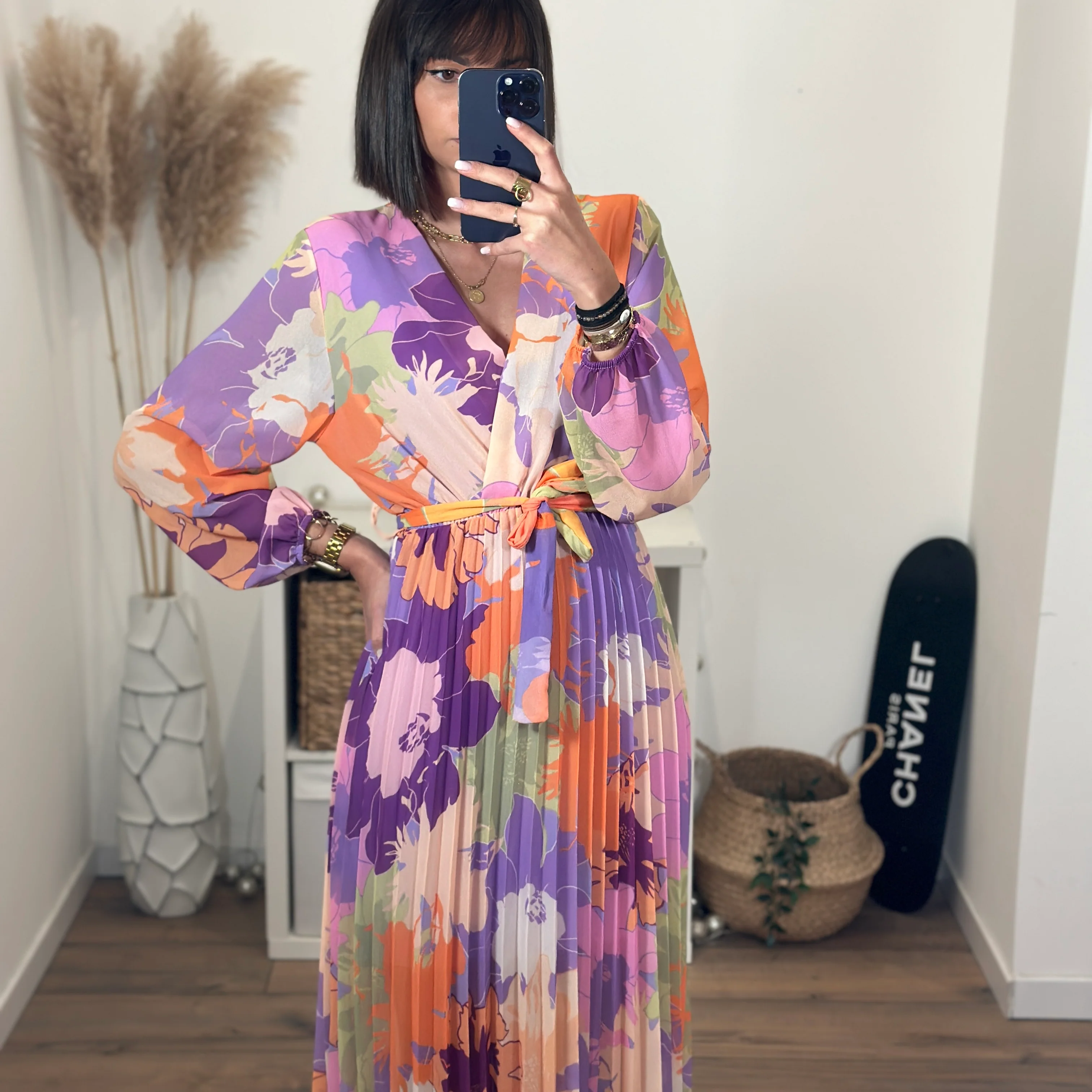 ROBE FLEURIE LILAS SELENA - Image 3