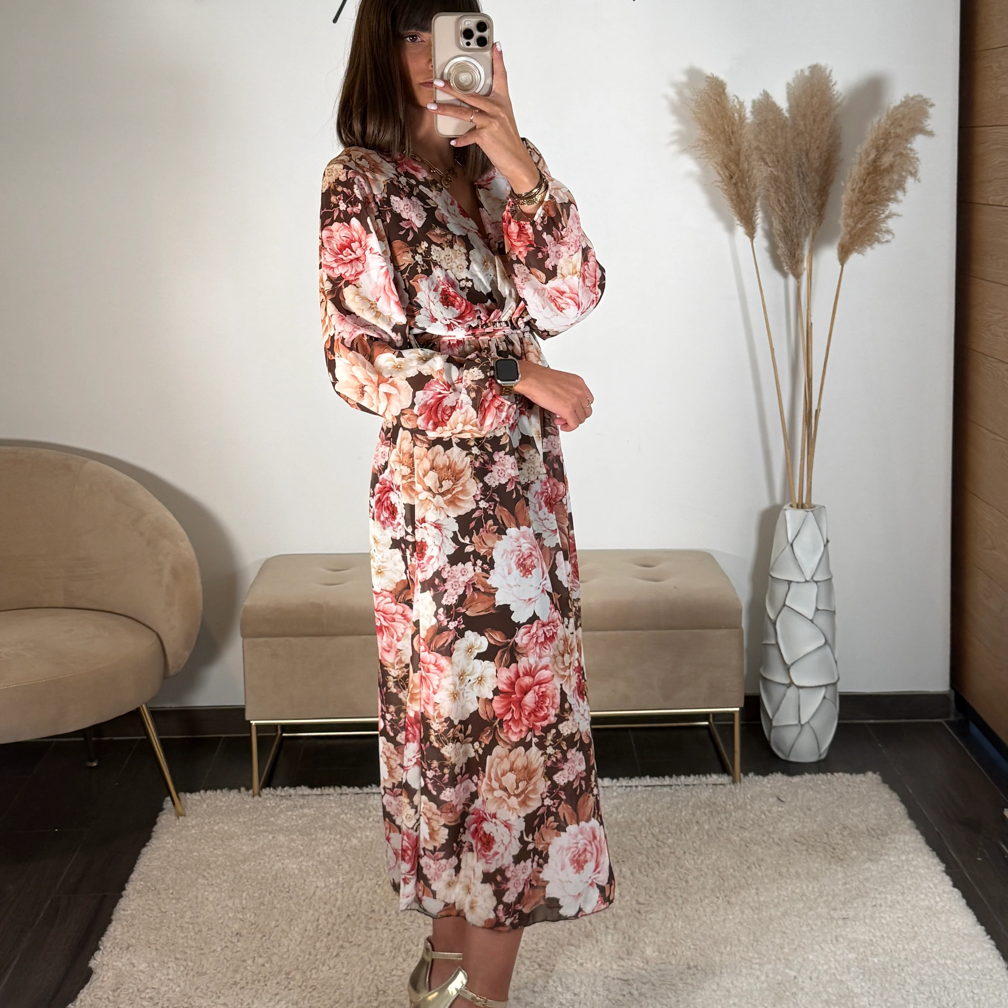 ROBE FLEURIE NOIRE HORTENSE - Image 2
