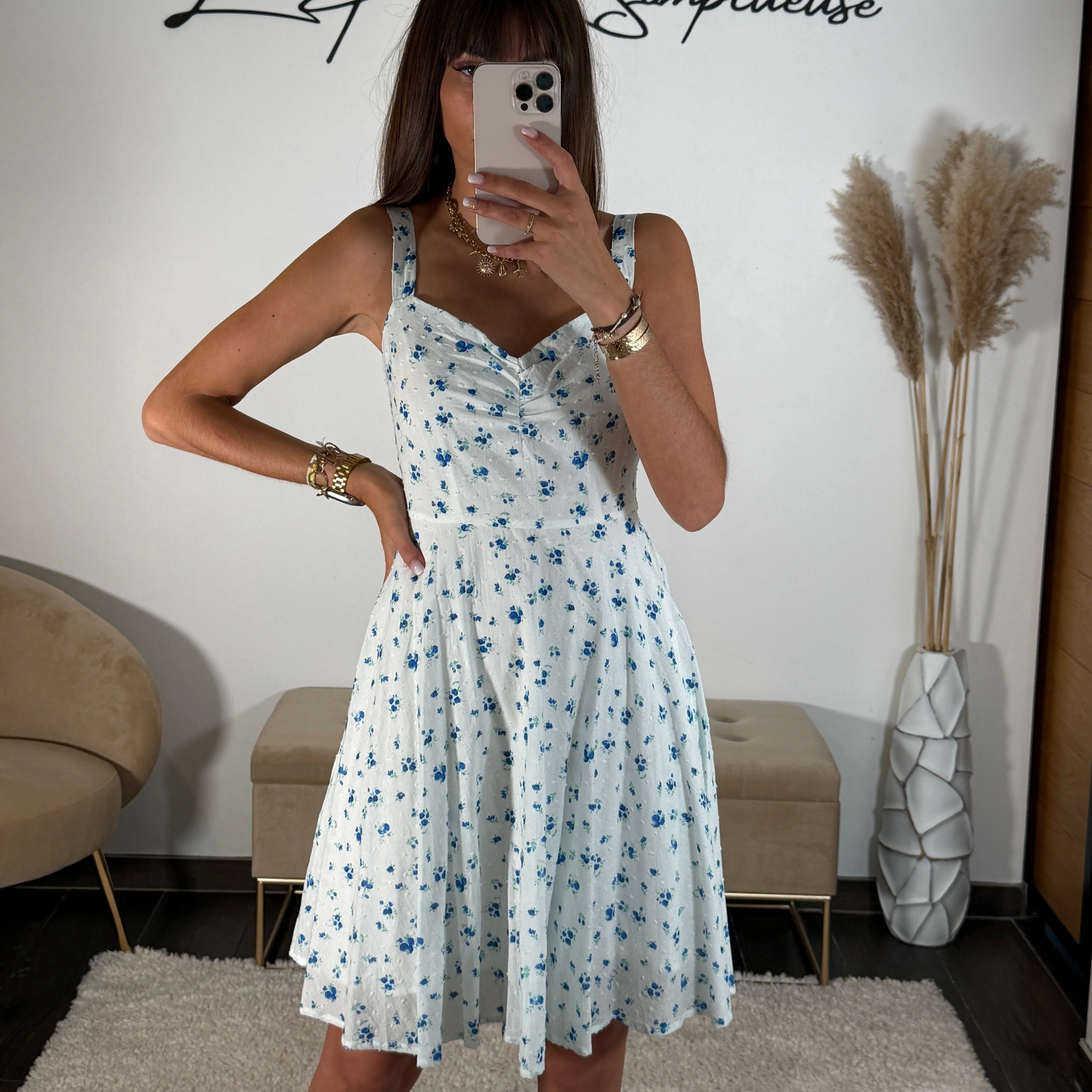 ROBE FLEURIE MINTY
