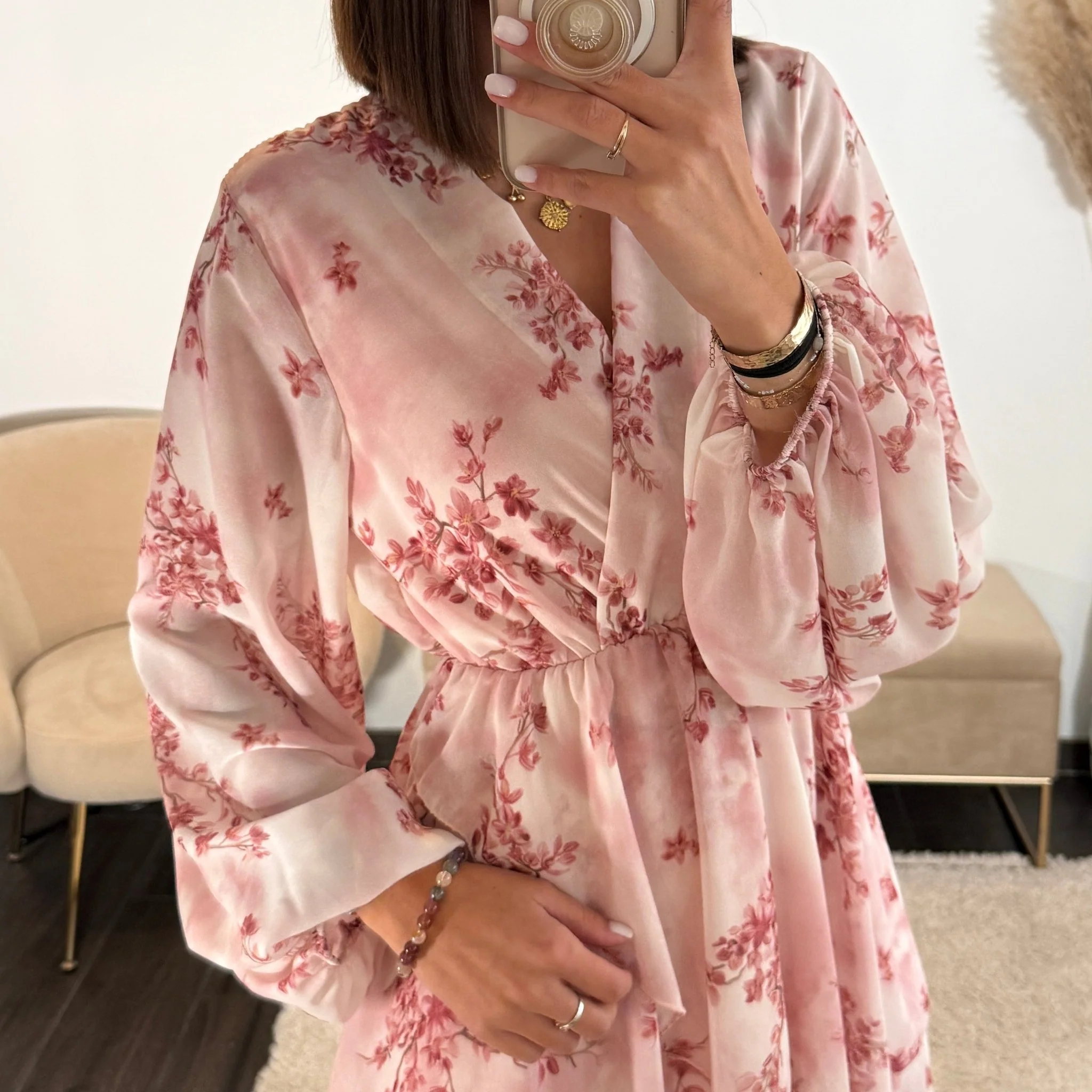 ROBE FLEURIE ROSE SELIA - Image 3