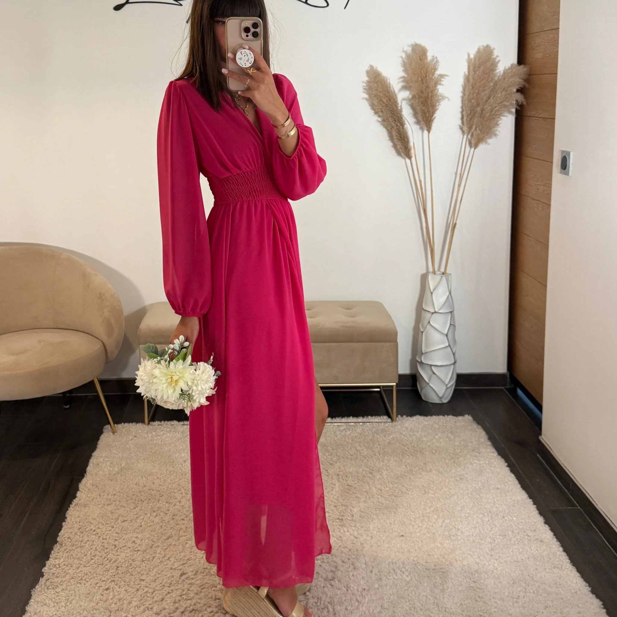 ROBE FUCHSIA FLUIDE MARTA - Image 2