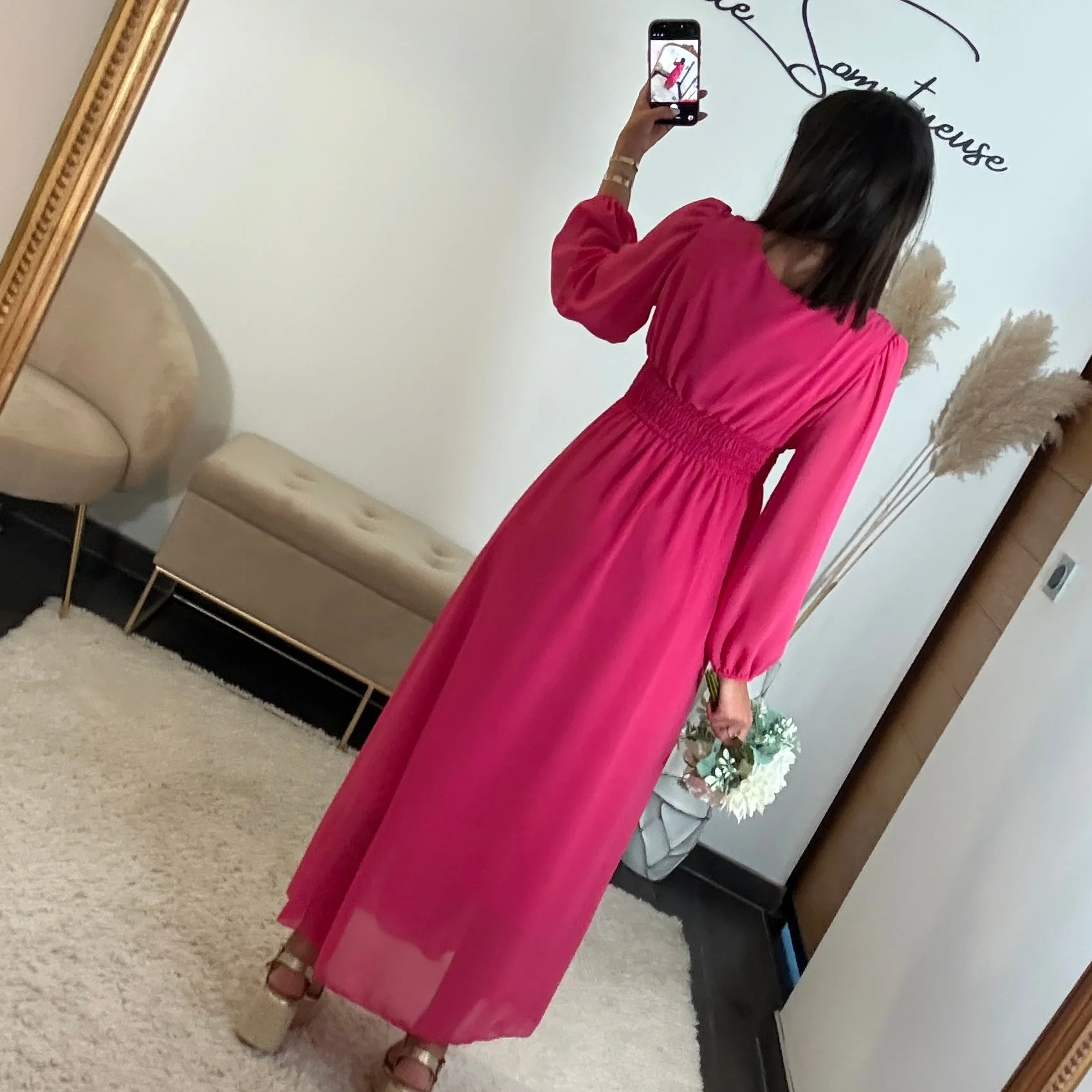 ROBE FUCHSIA FLUIDE MARTA - Image 3