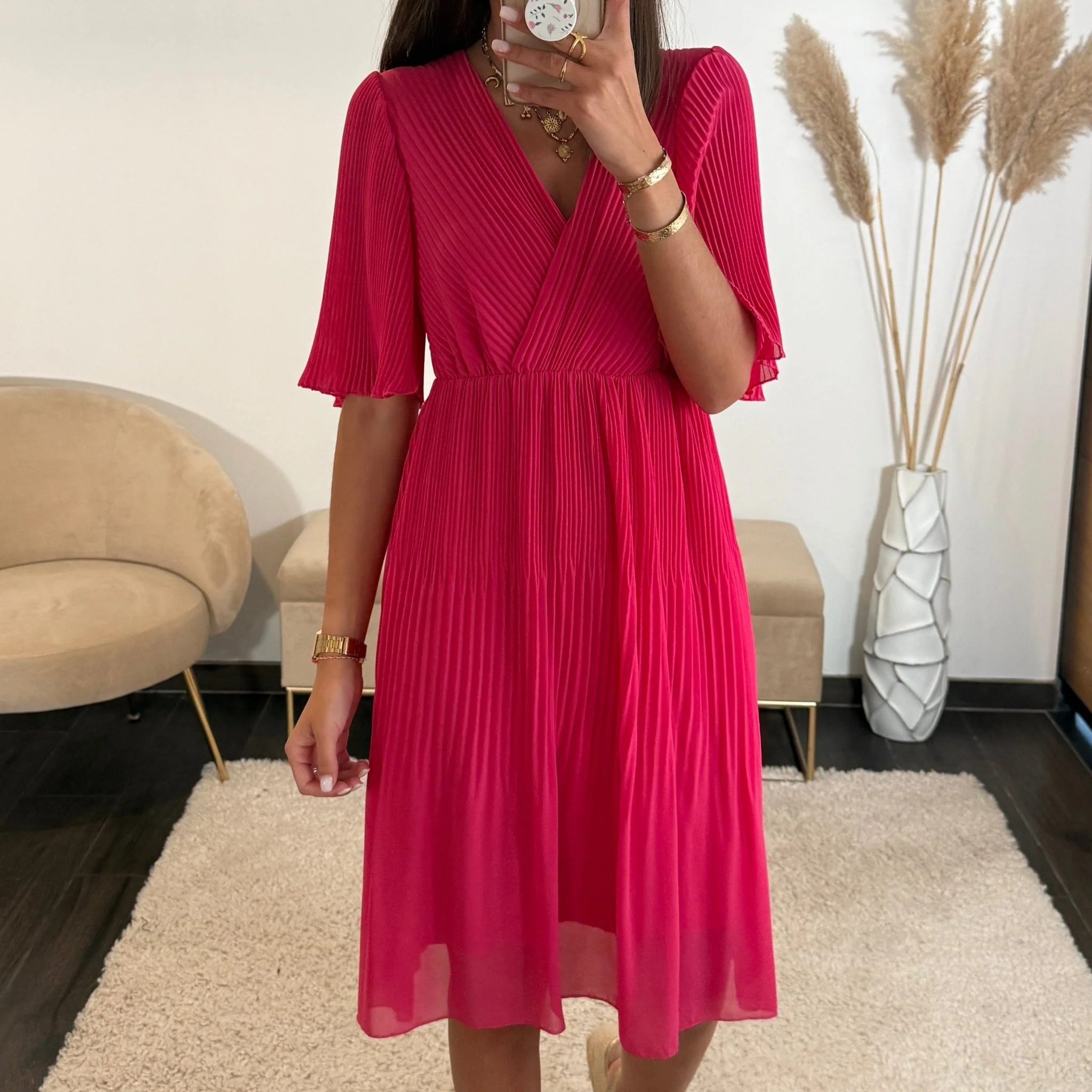 ROBE FUCHSIA HILONA