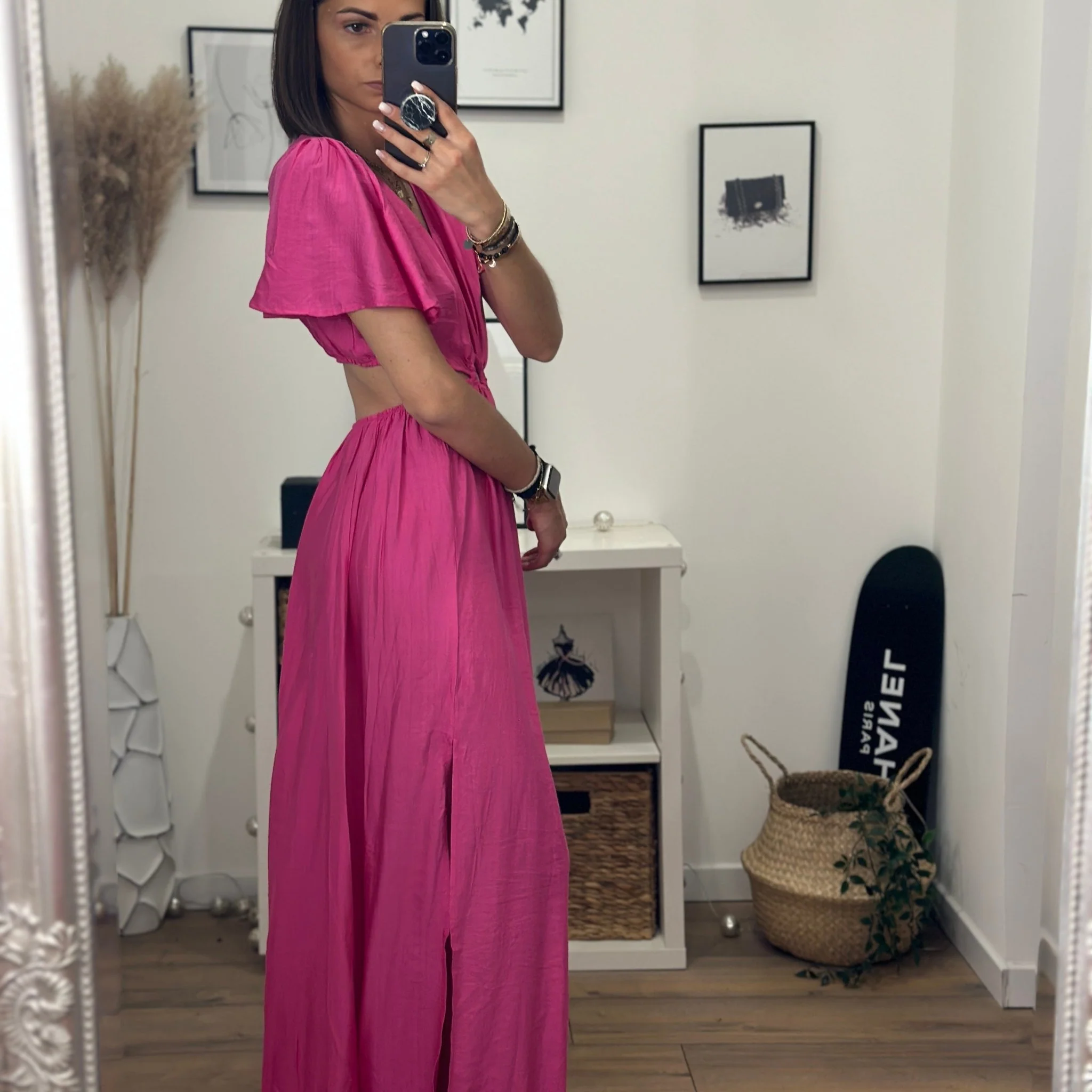 ROBE FUSCHIA AJOURÉE ANNA - Image 2