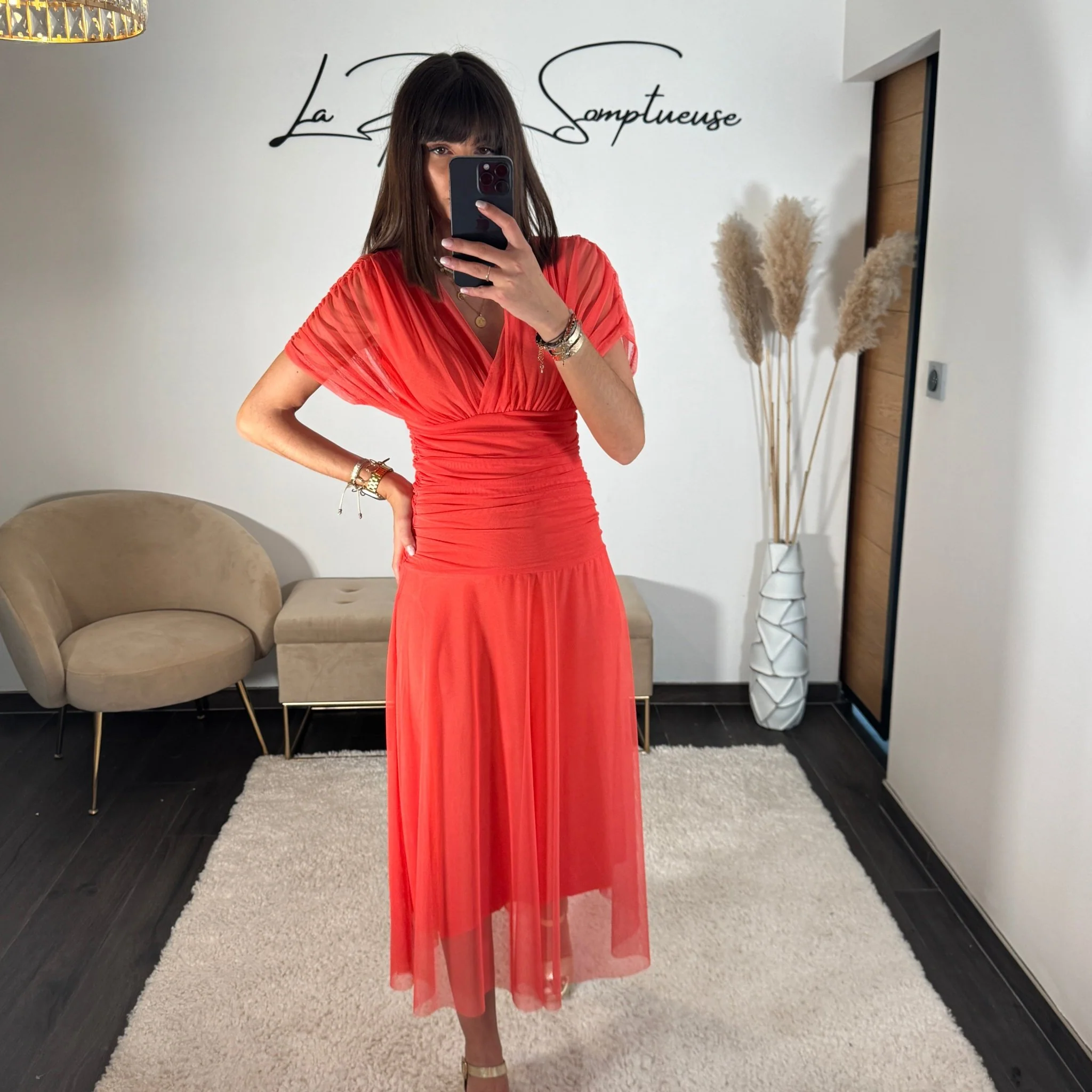 ROBE GARANCE CORAIL