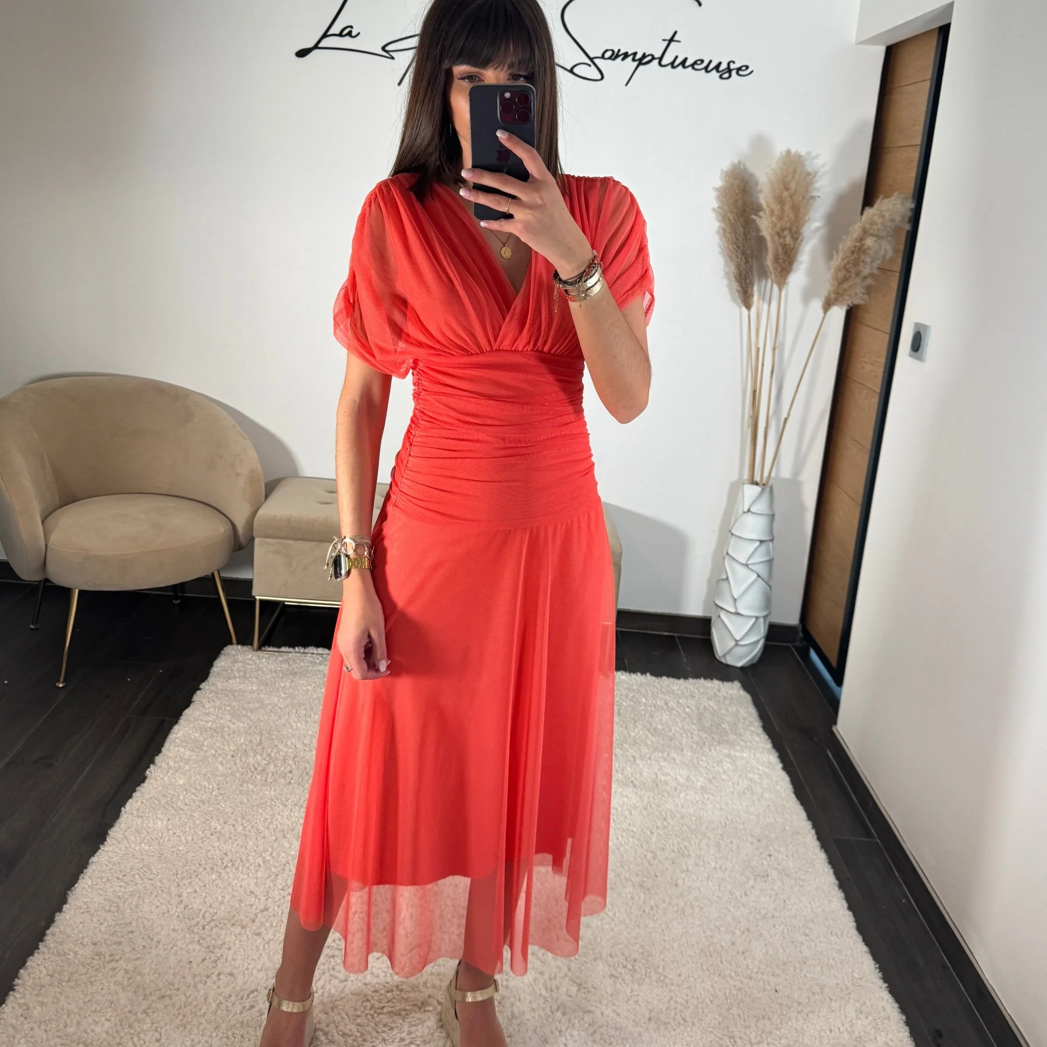 ROBE GARANCE CORAIL - Image 2
