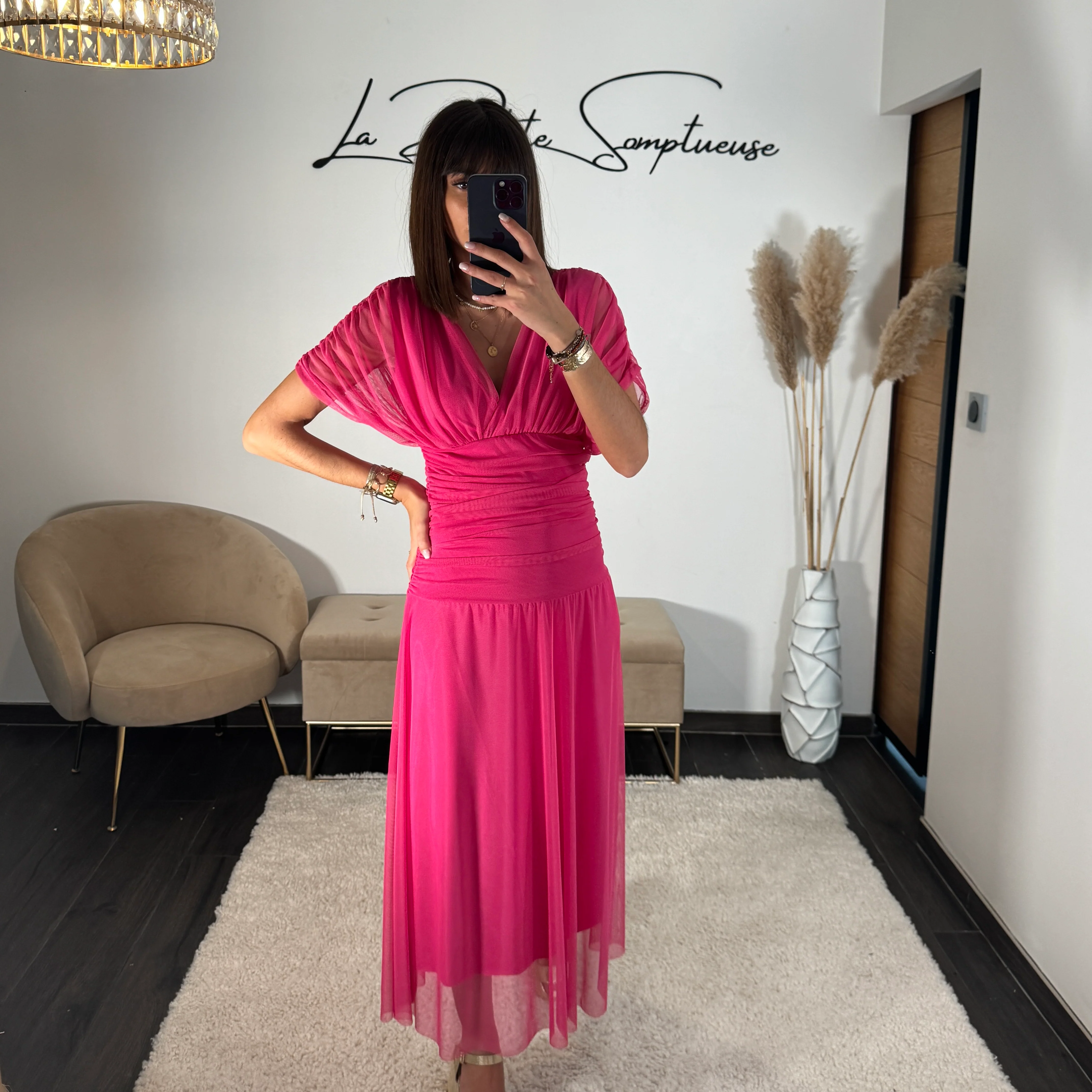 ROBE GARANCE FUCHSIA