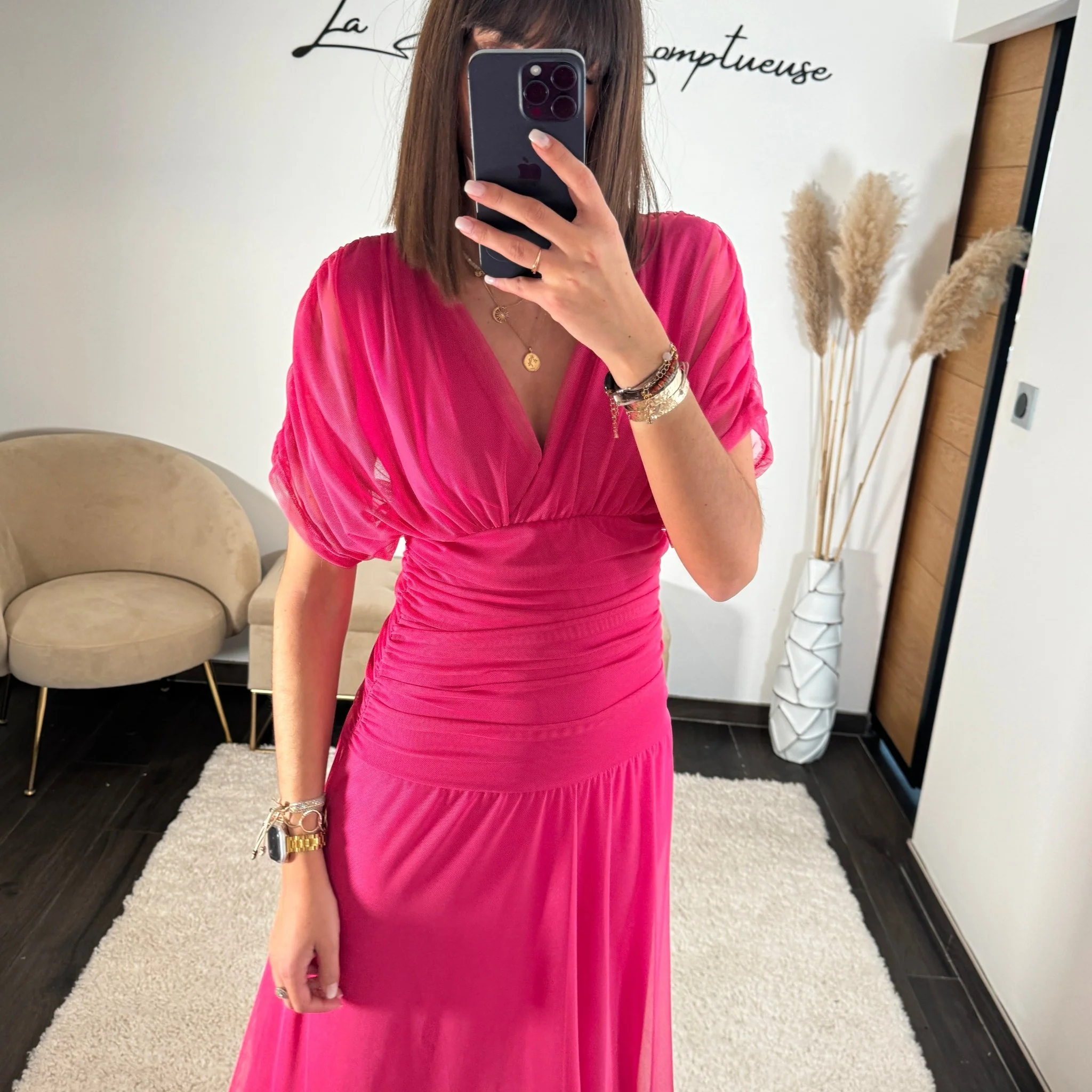 ROBE GARANCE FUCHSIA - Image 2