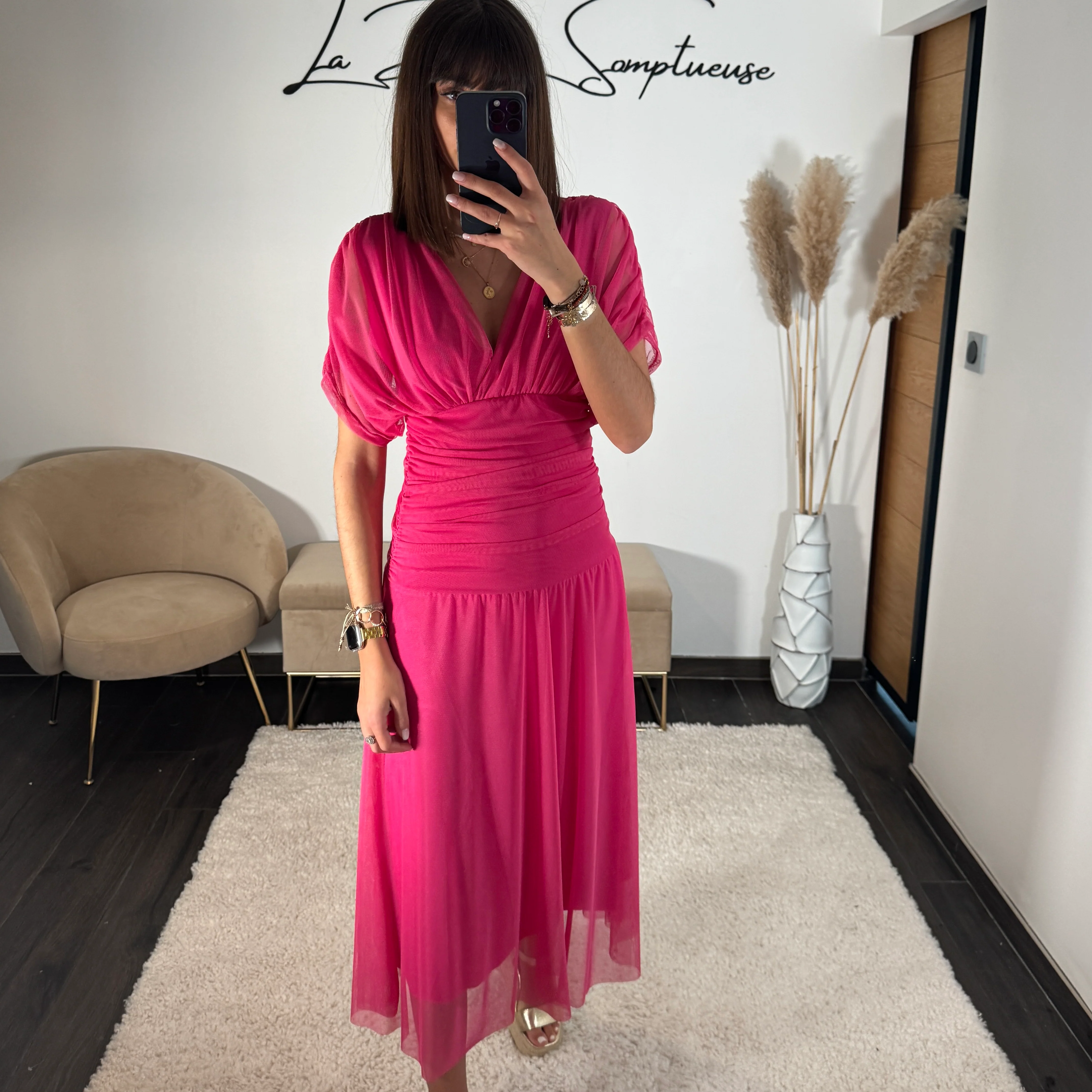 ROBE GARANCE FUCHSIA - Image 4