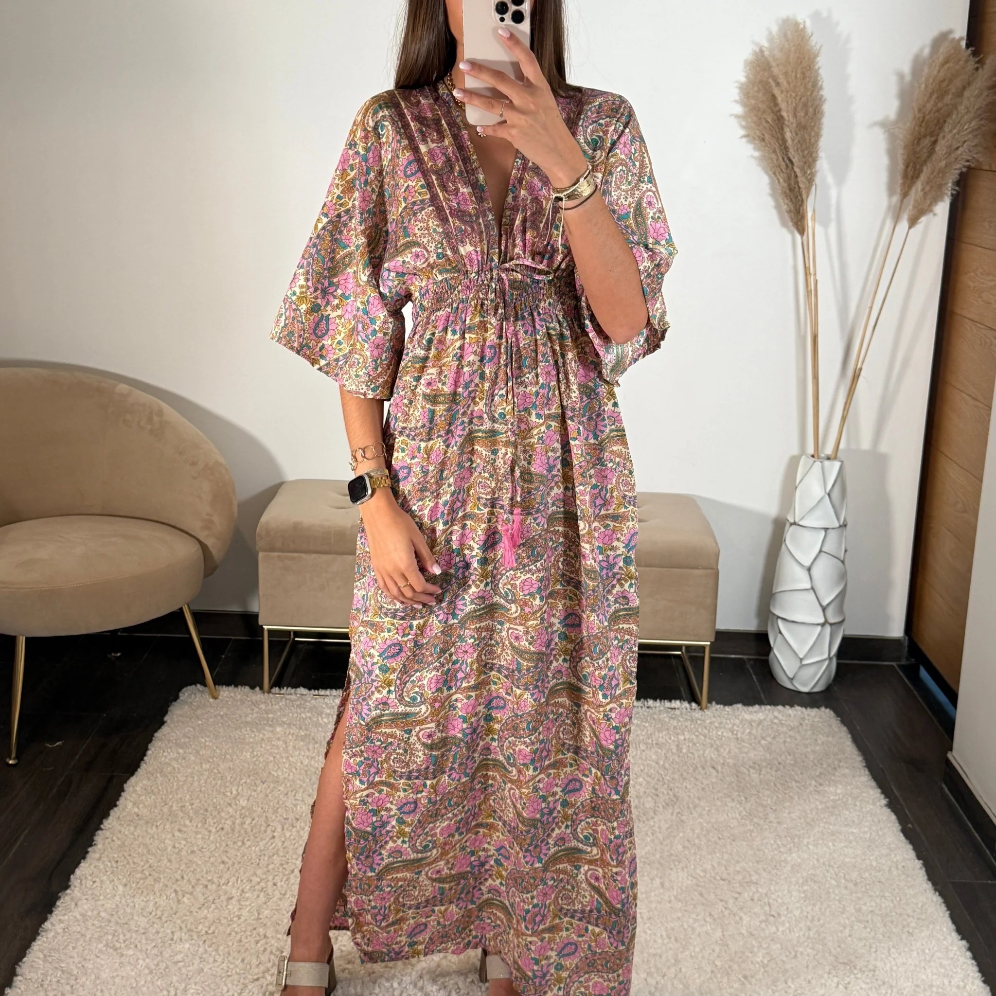ROBE IMPRIME ROSE JOYCE