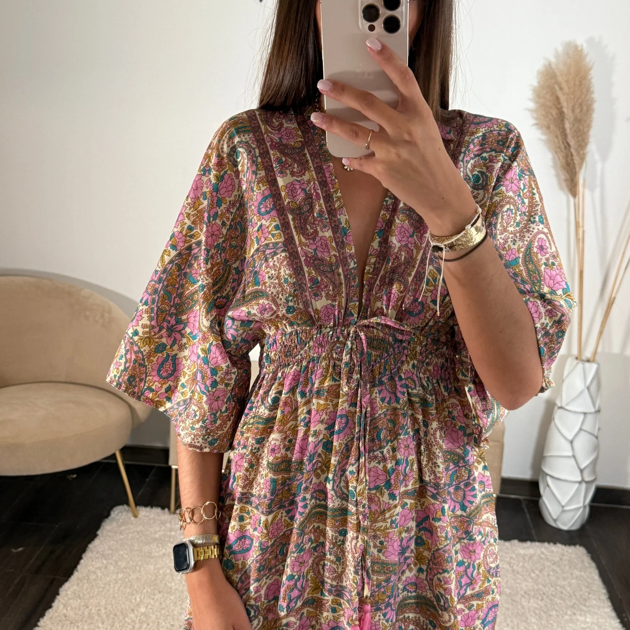ROBE IMPRIME ROSE JOYCE - Image 2