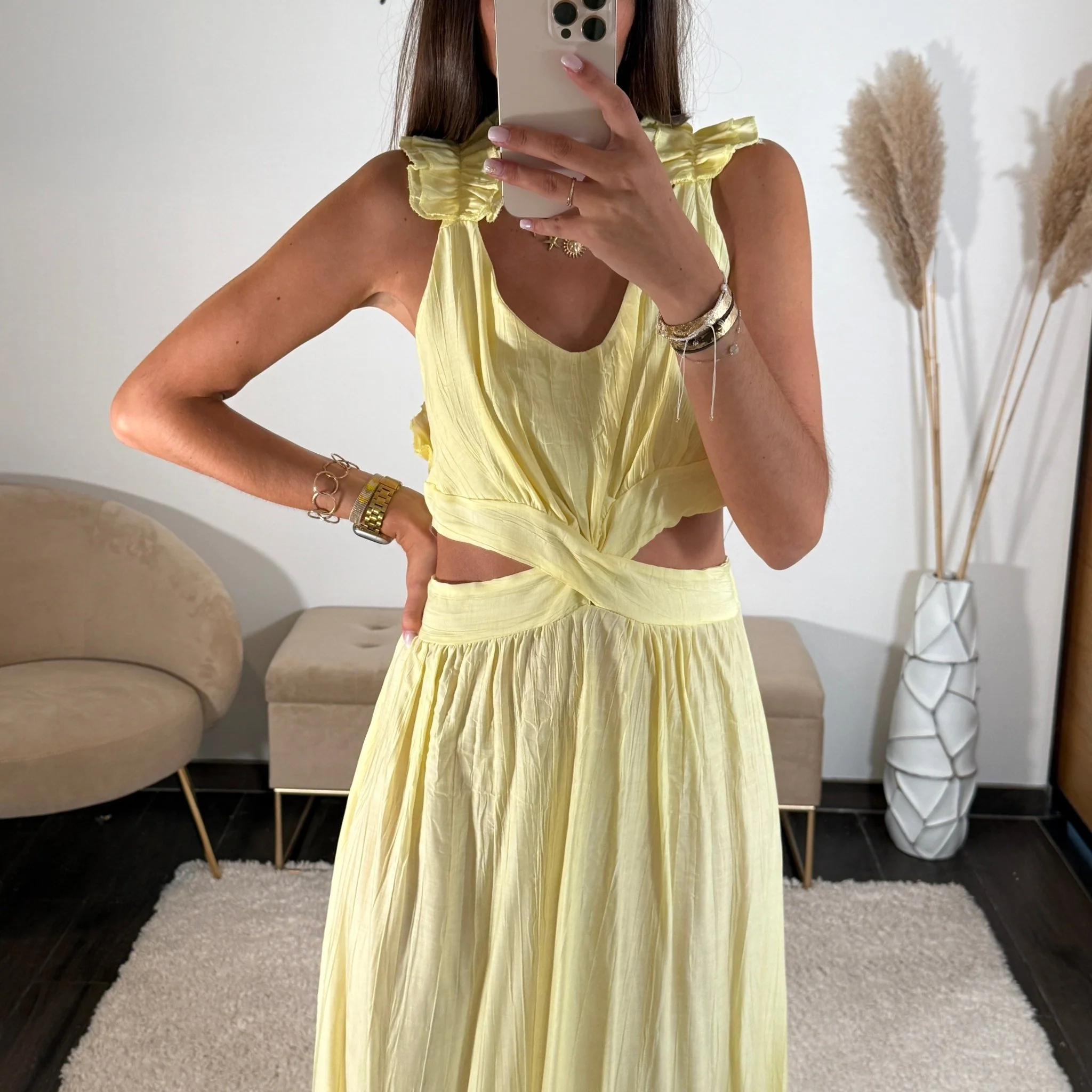 ROBE JAUNE SANDRA - Image 2