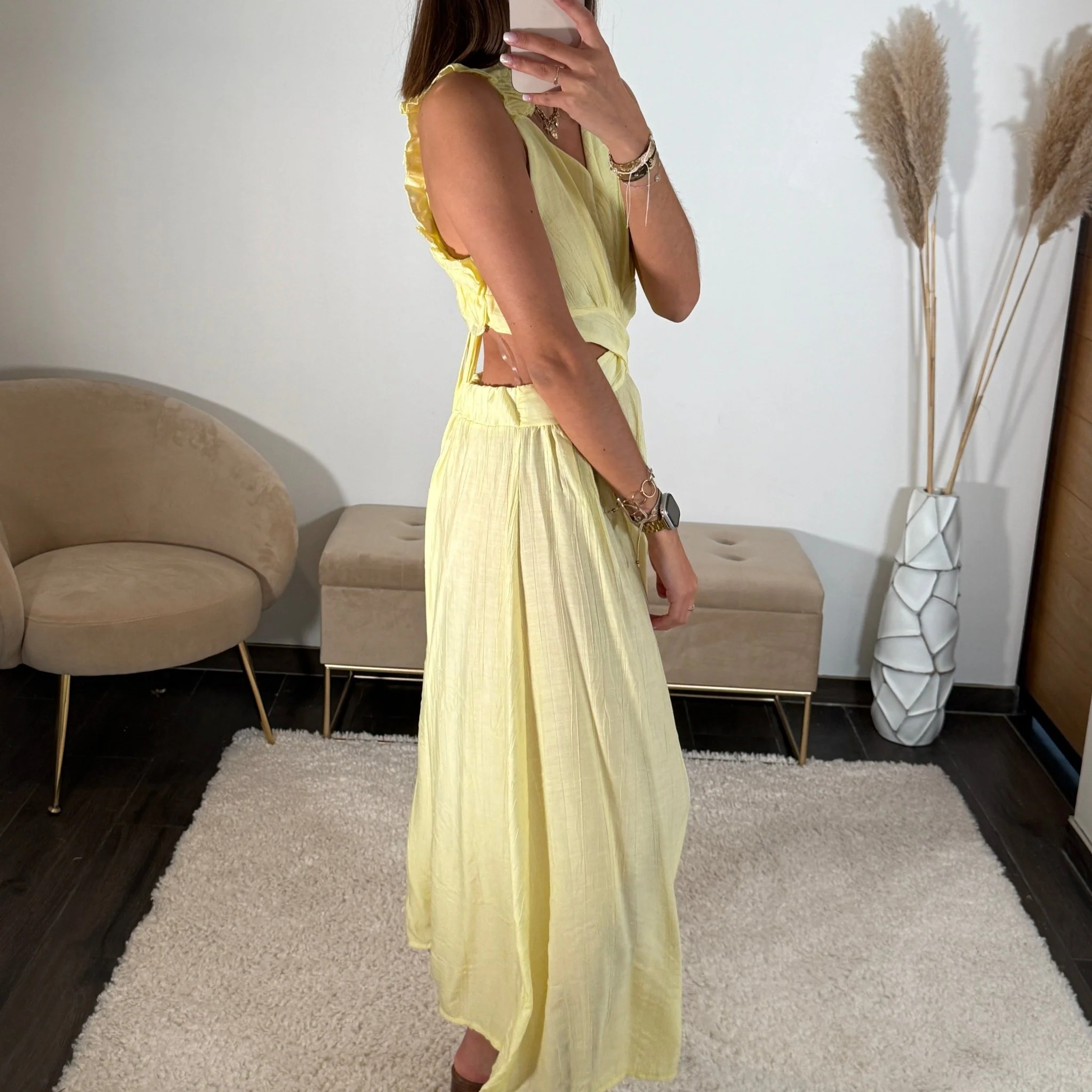 ROBE JAUNE SANDRA - Image 3