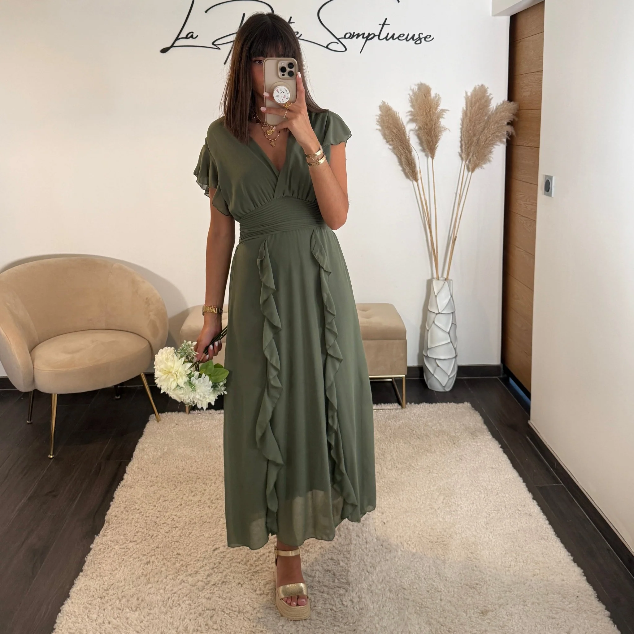 ROBE KAKI ALICIA