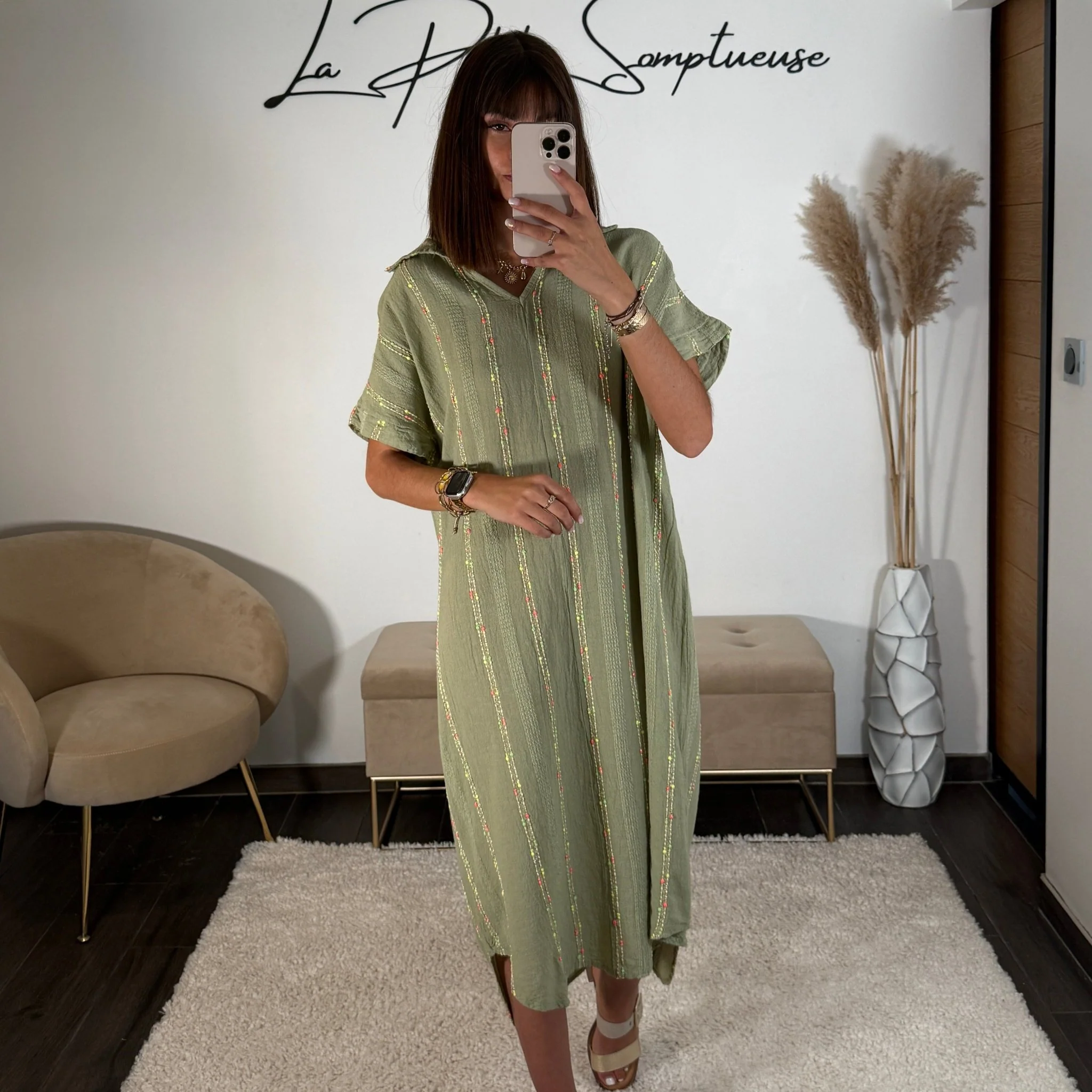 ROBE KAKI LIN EZIA