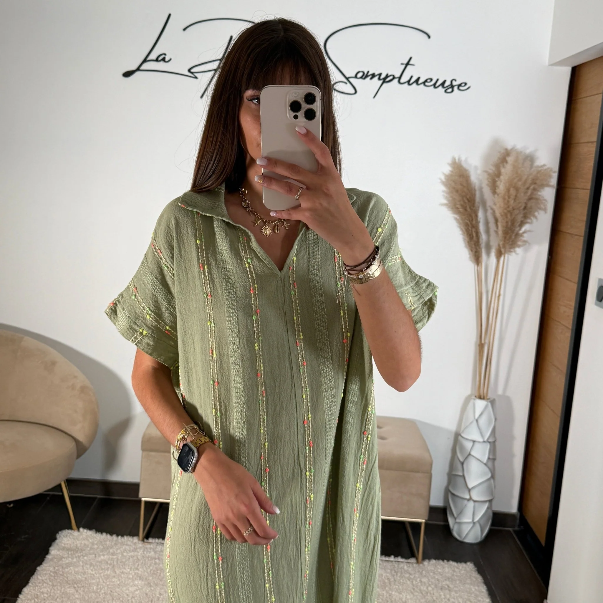 ROBE KAKI LIN EZIA - Image 3