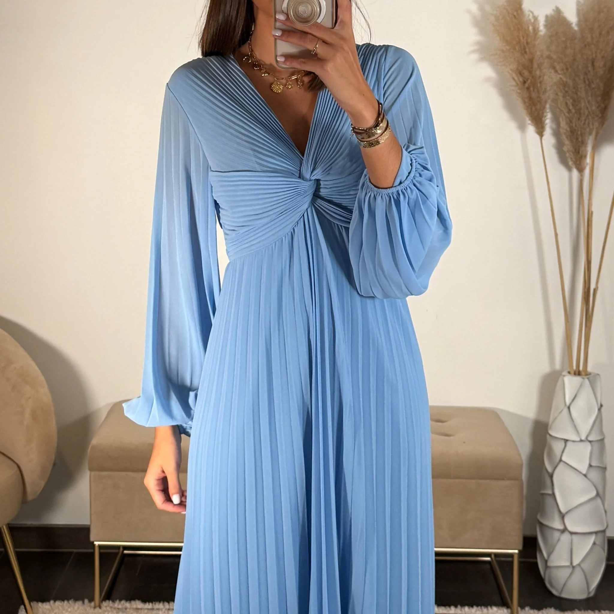 ROBE LONGUE BABY BLUE MAEVA - Image 2