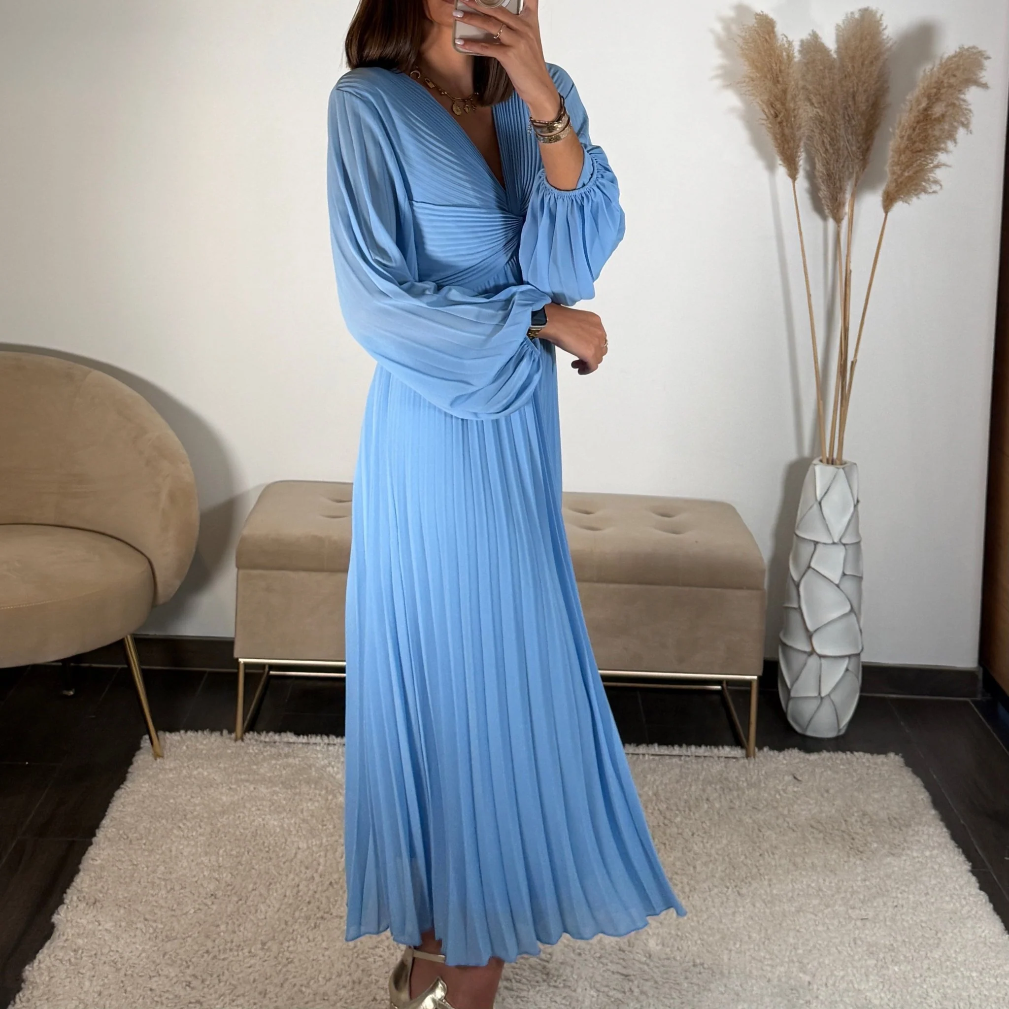 ROBE LONGUE BABY BLUE MAEVA - Image 3