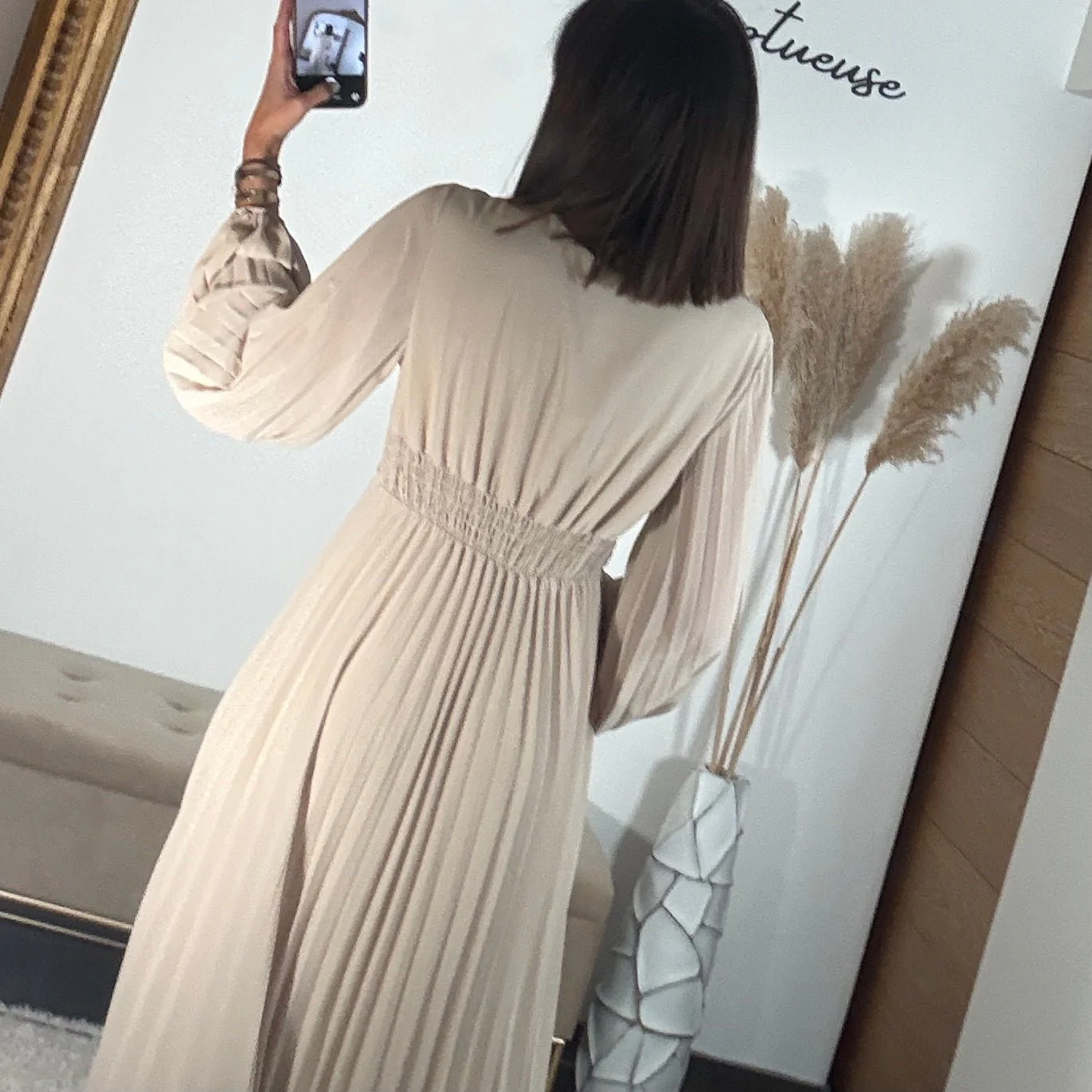 ROBE LONGUE BEIGE MAEVA - Image 4