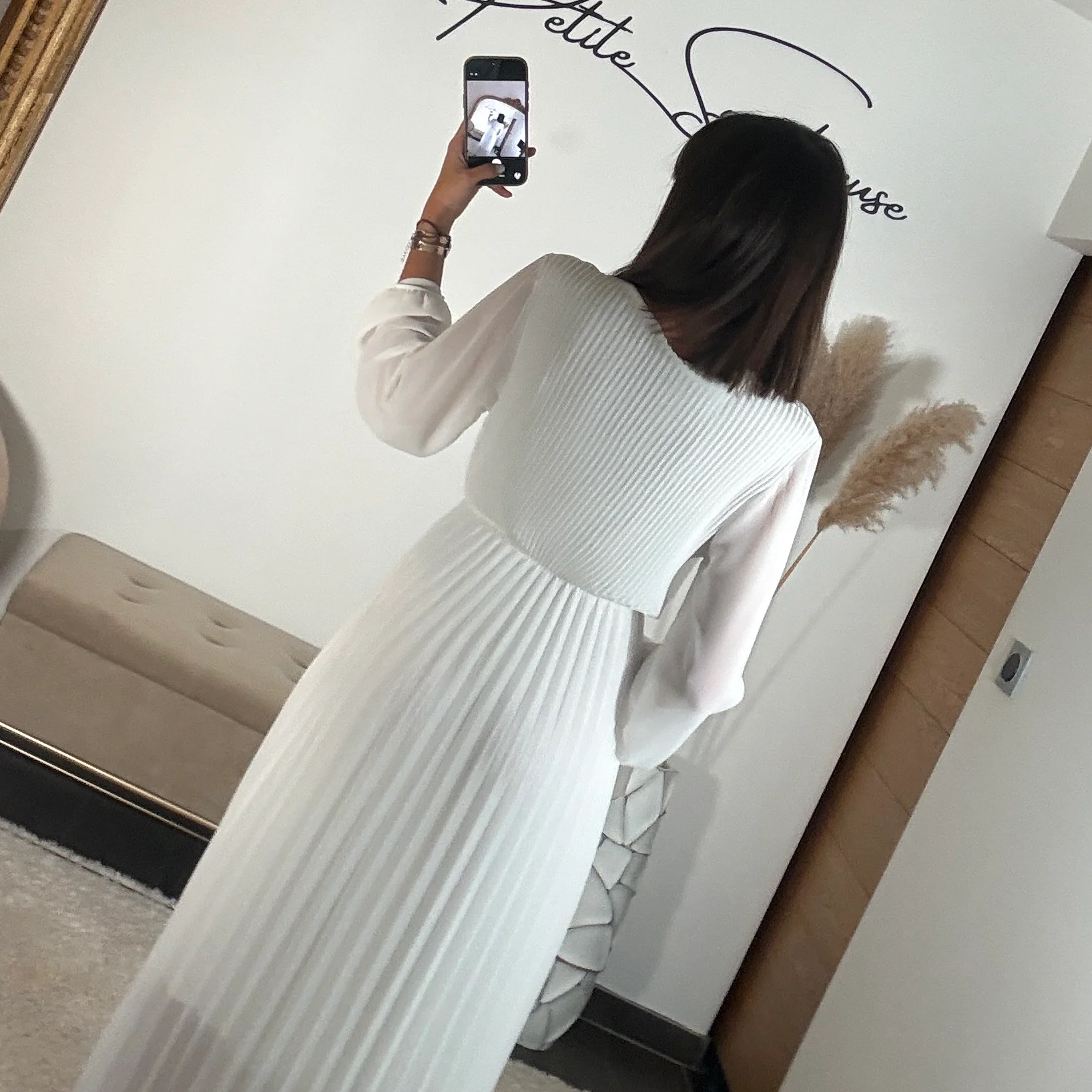 ROBE LONGUE BLANCHE ELODIE - Image 5