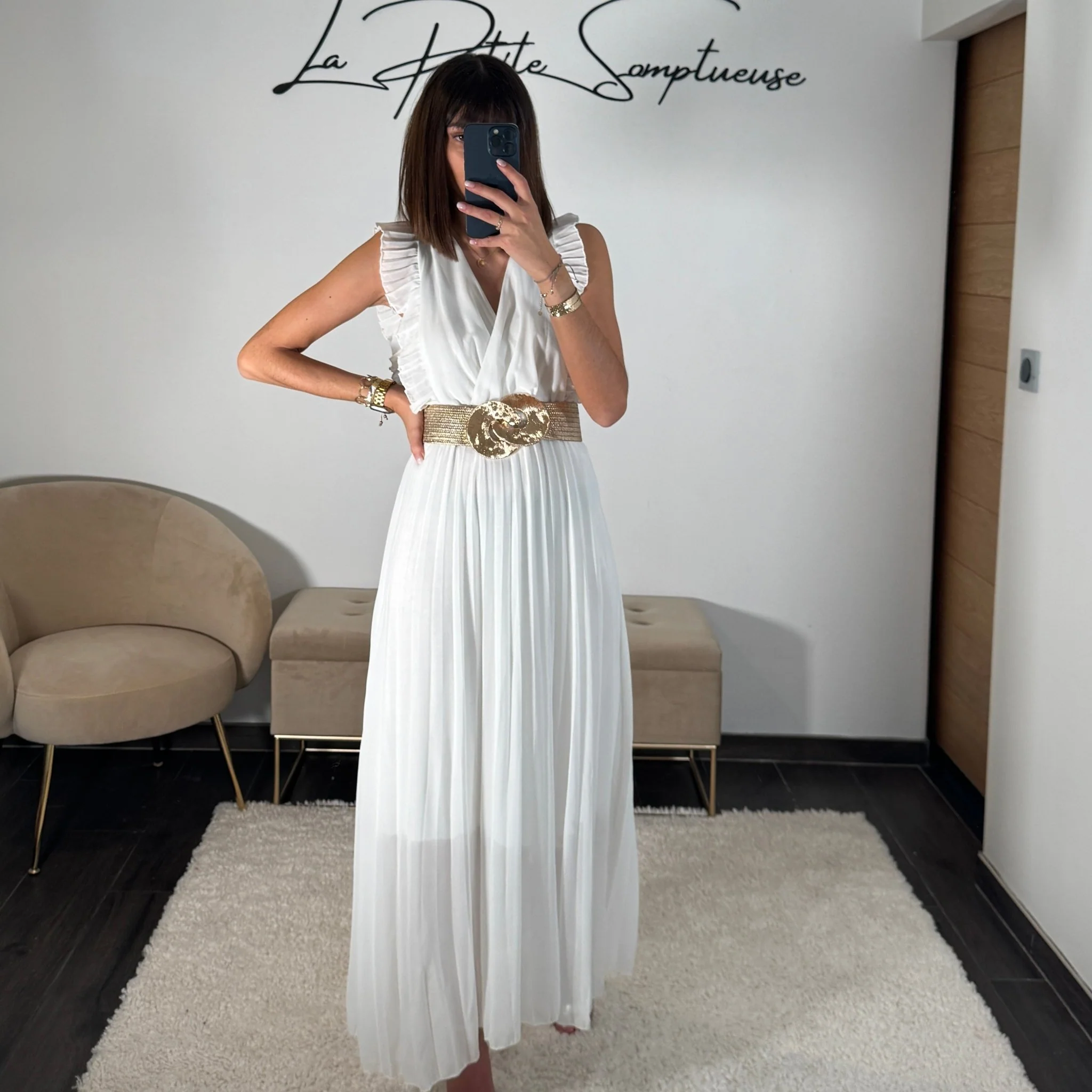ROBE LONGUE BLANCHE GABRIELLE