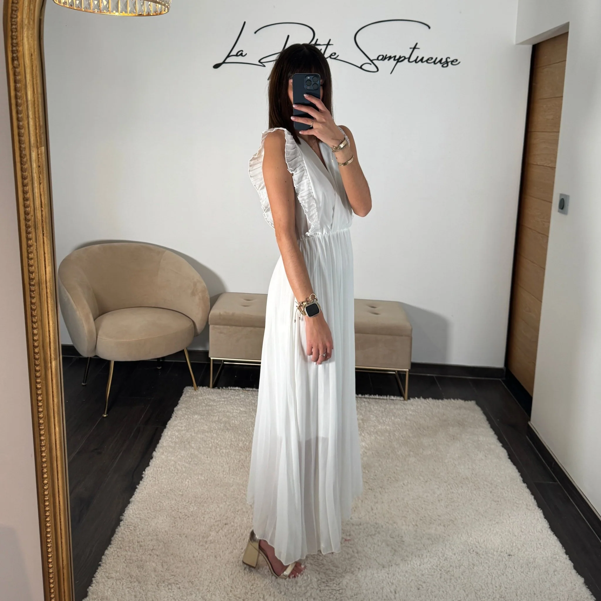 ROBE LONGUE BLANCHE GABRIELLE - Image 3