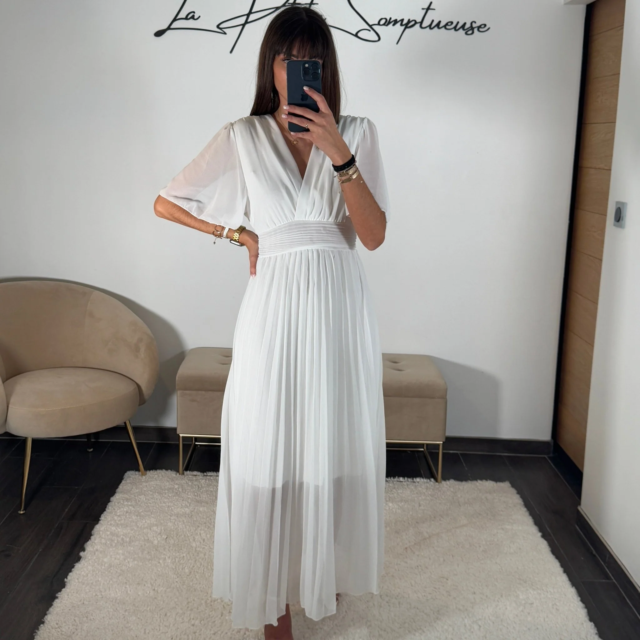 ROBE LONGUE BLANCHE KARENE